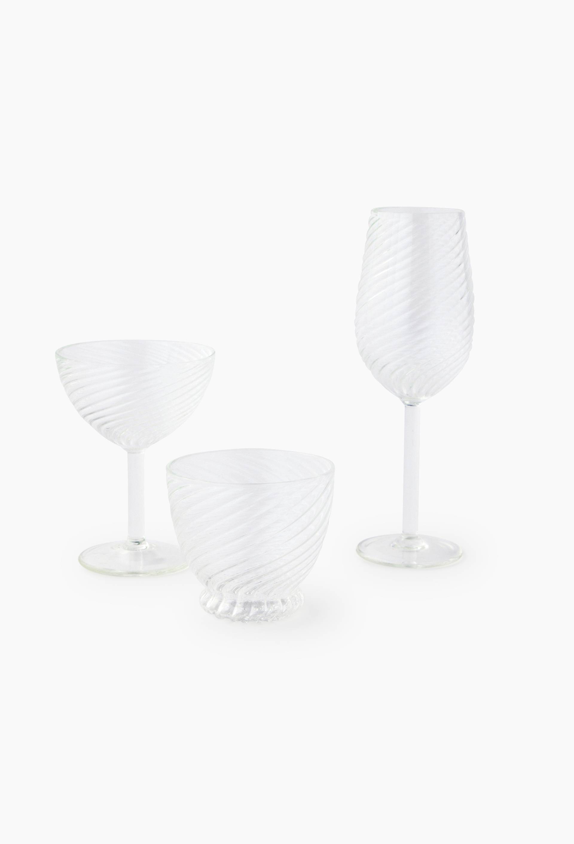 Coupelle finition twist&eacute;e, 25cl, Transparent, large image number 1