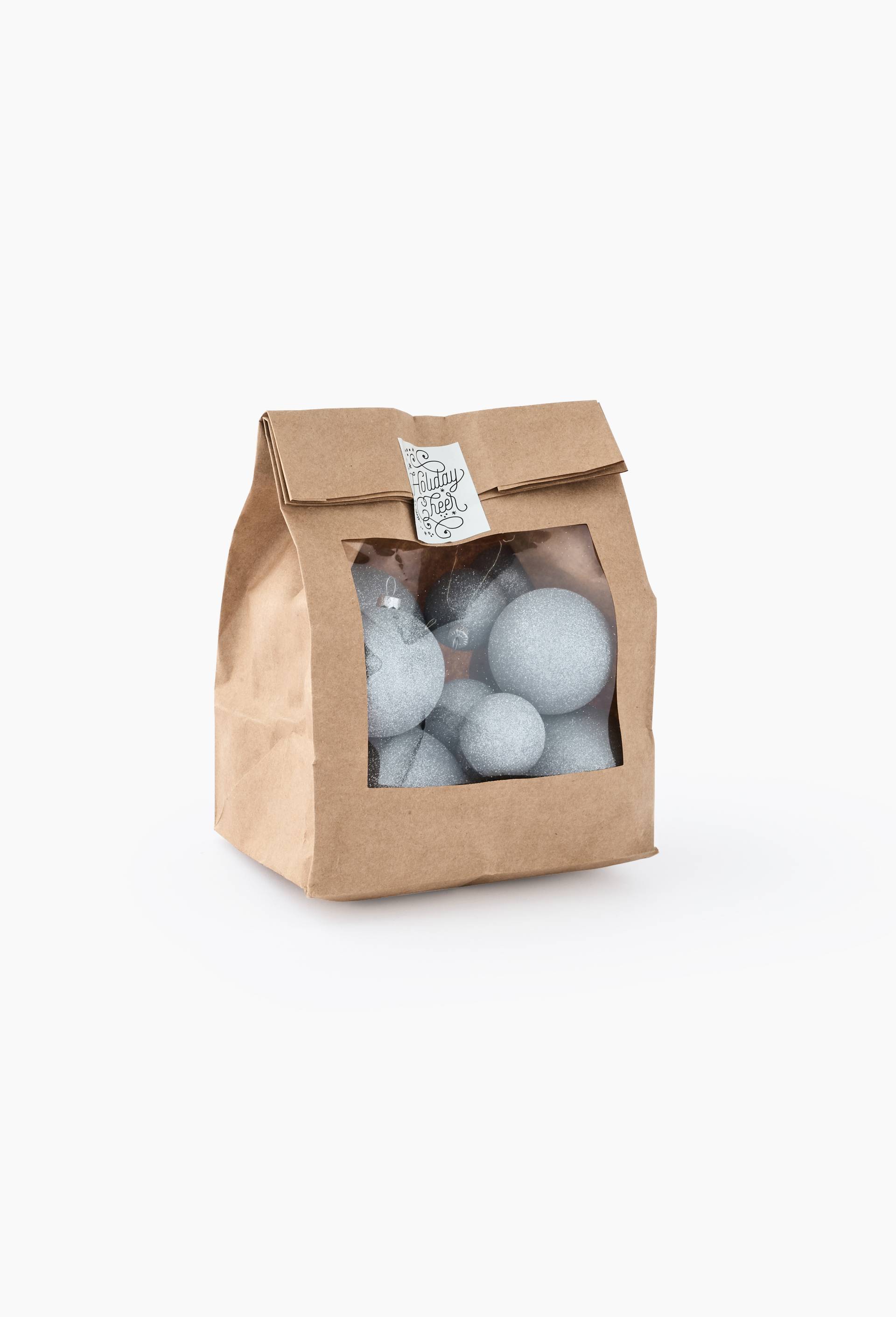 Sac de boules, en verre, Argent, large image number 0.0