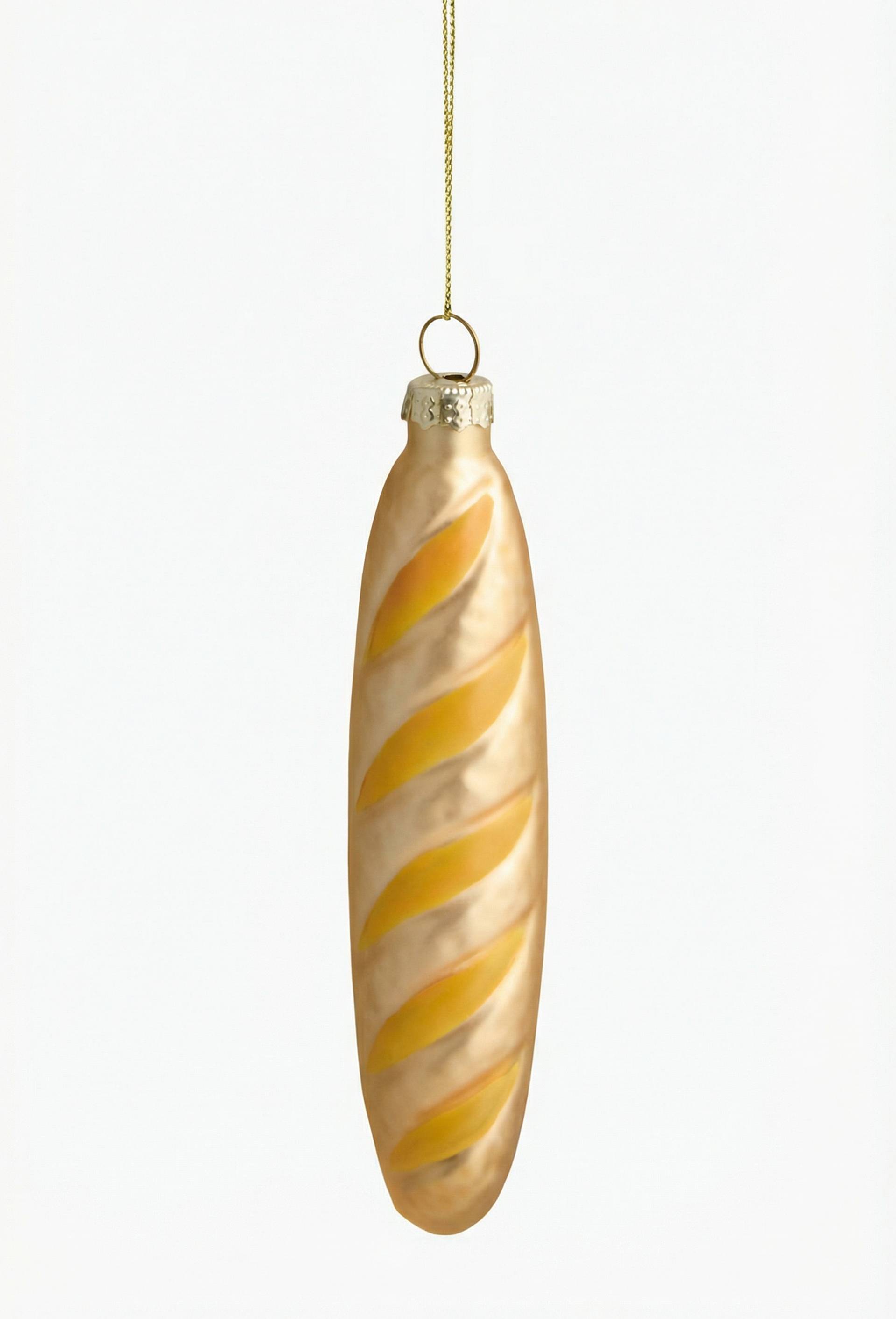 Ornement baguette, H11cm, en verre, Or, large image number 0
