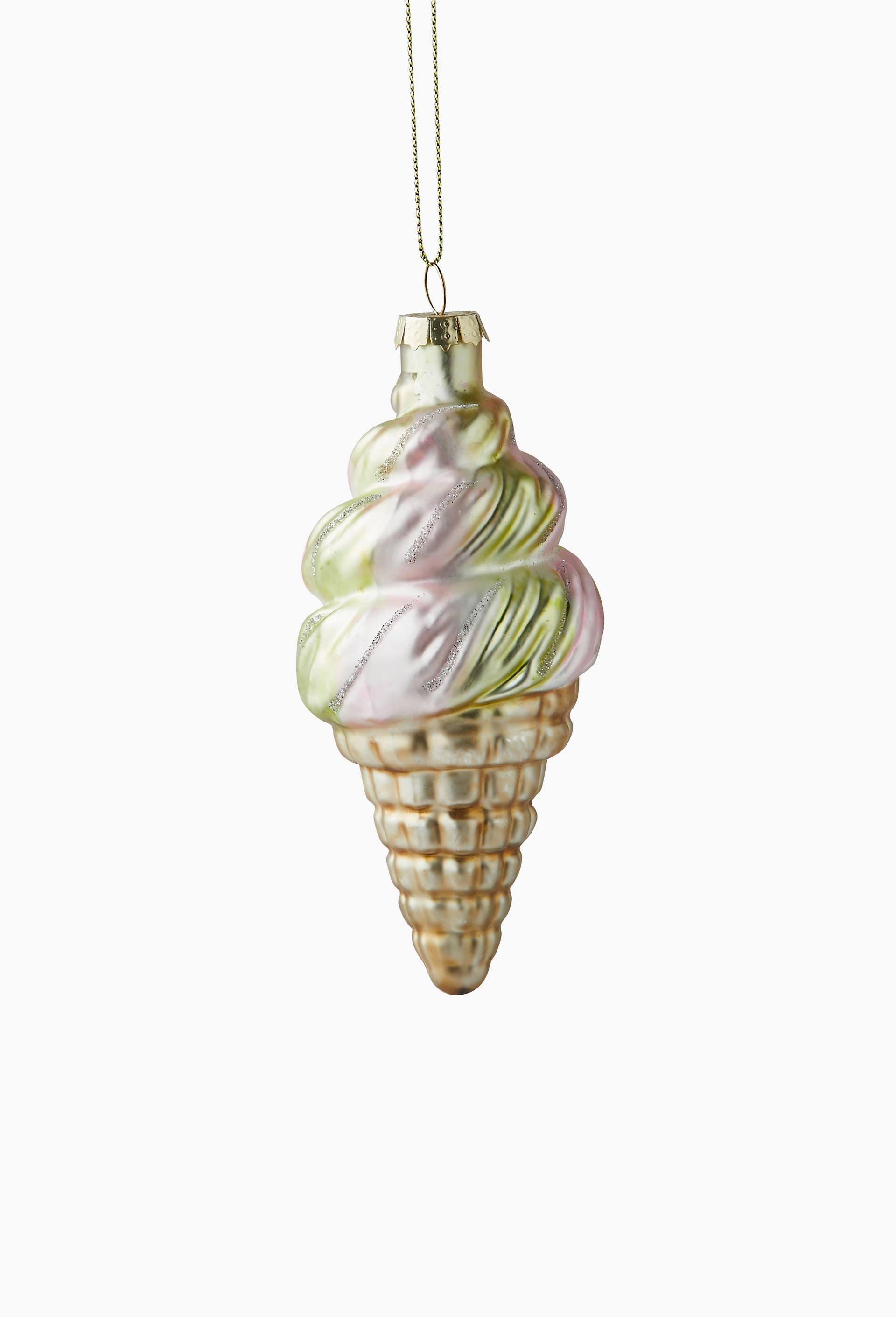 Ornement glace italienne en verre, Multicolore, large image number 0