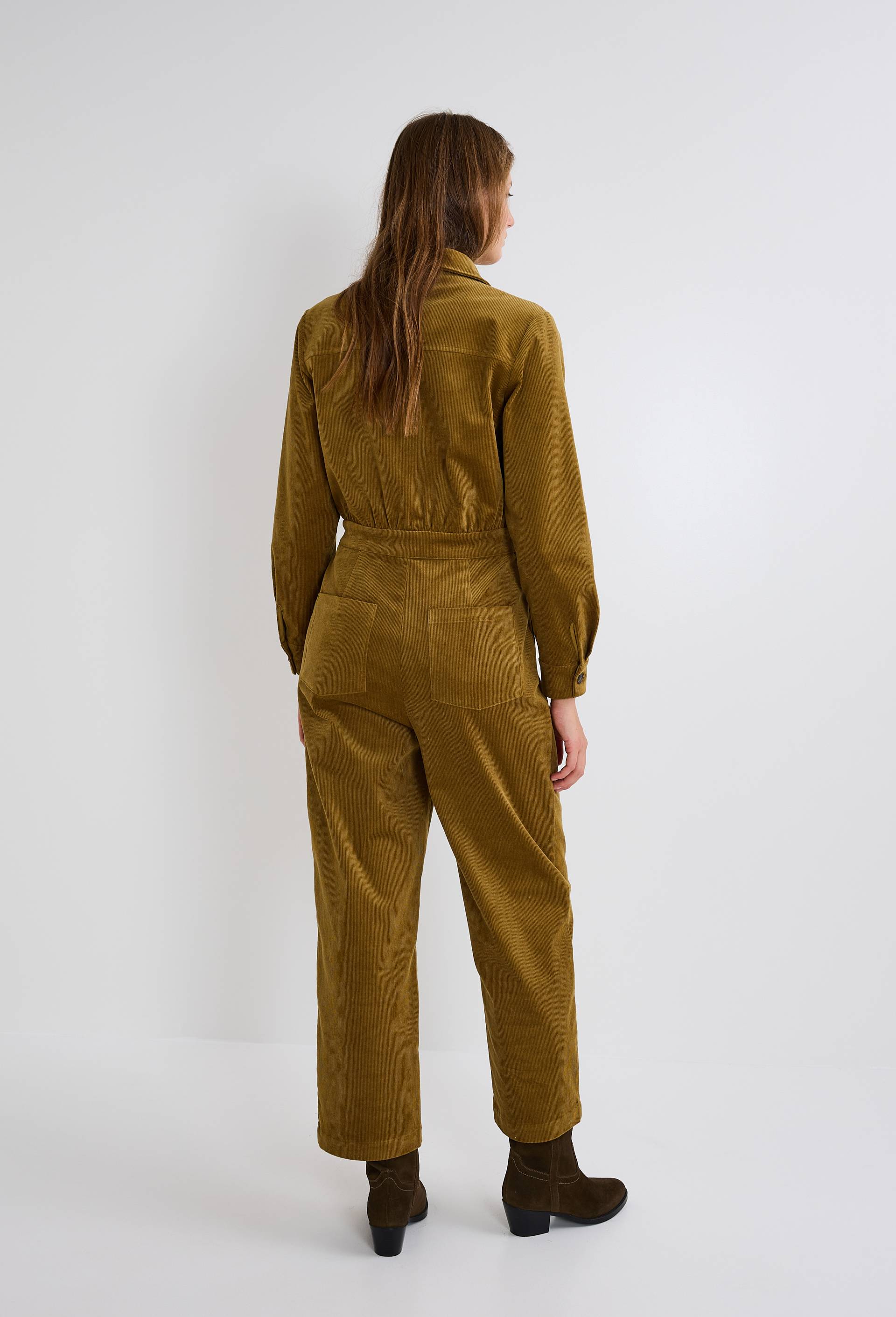 Combinaison pantalon en velours, Vert, large image number 1