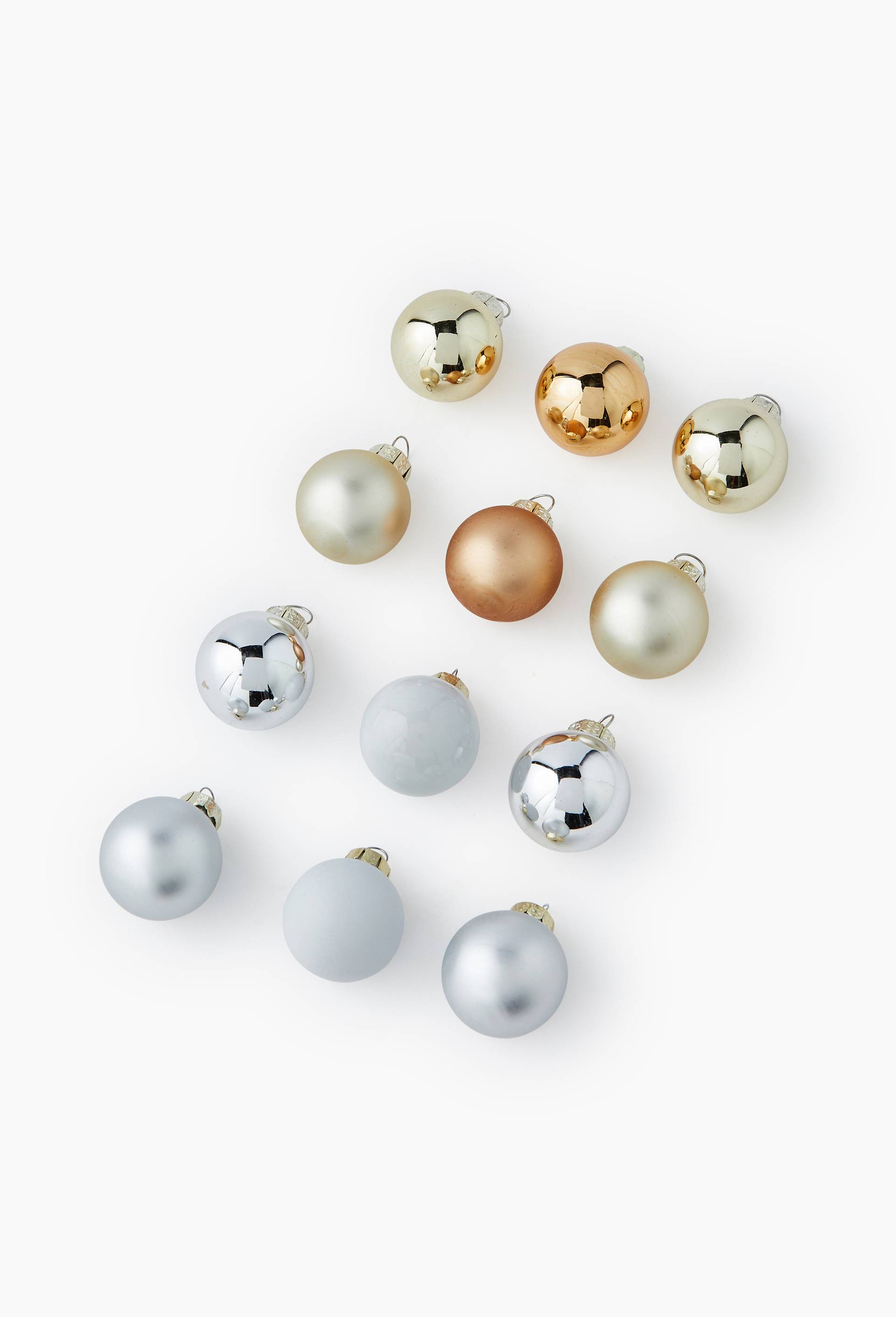 Boite de  12 mini boules multicolore, 12,5x10x3,5cm, en plastique, Multicolore, large image number 0.0