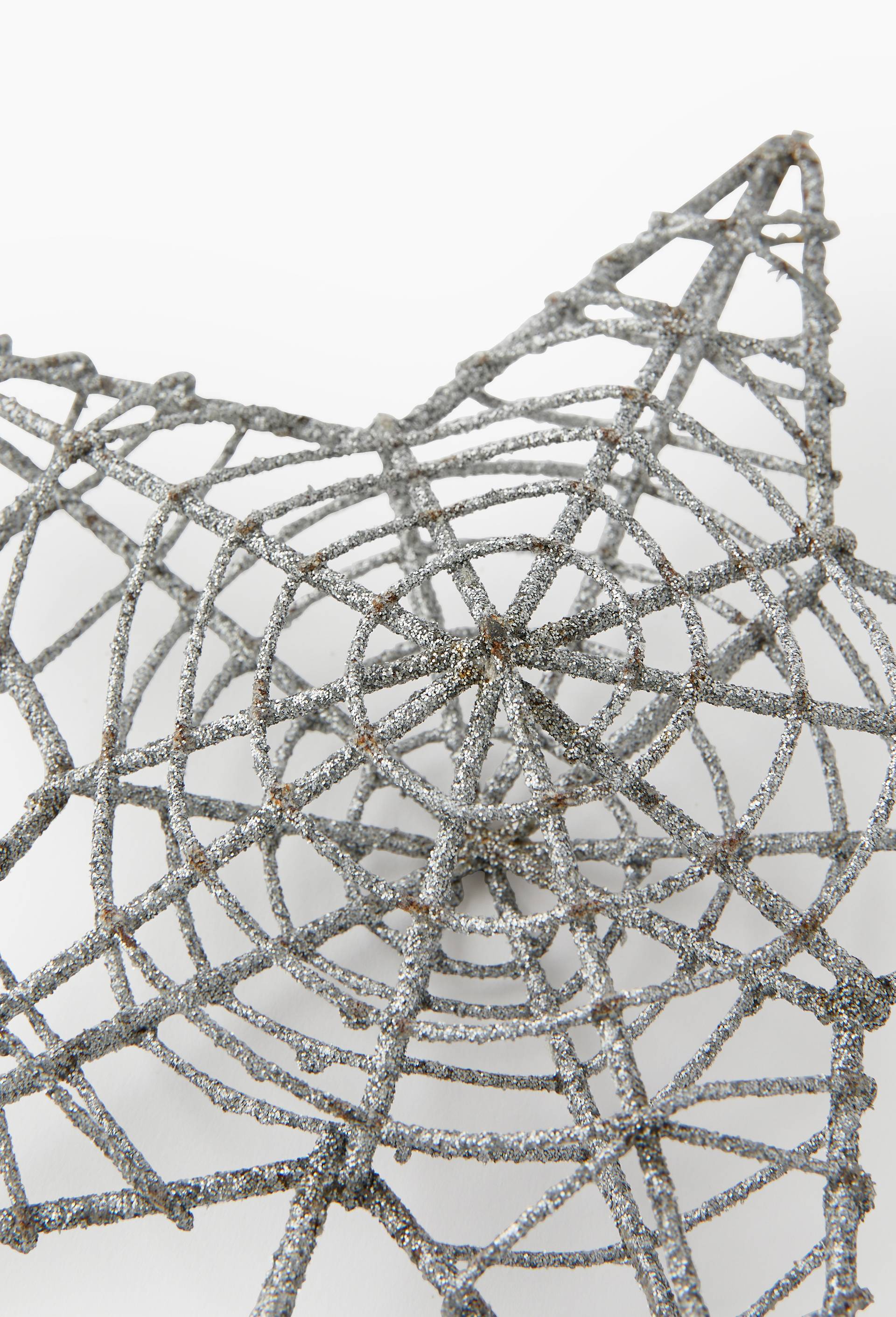 Grand cimier &eacute;toile, 27cm, en plastique, Argent, large image number 1