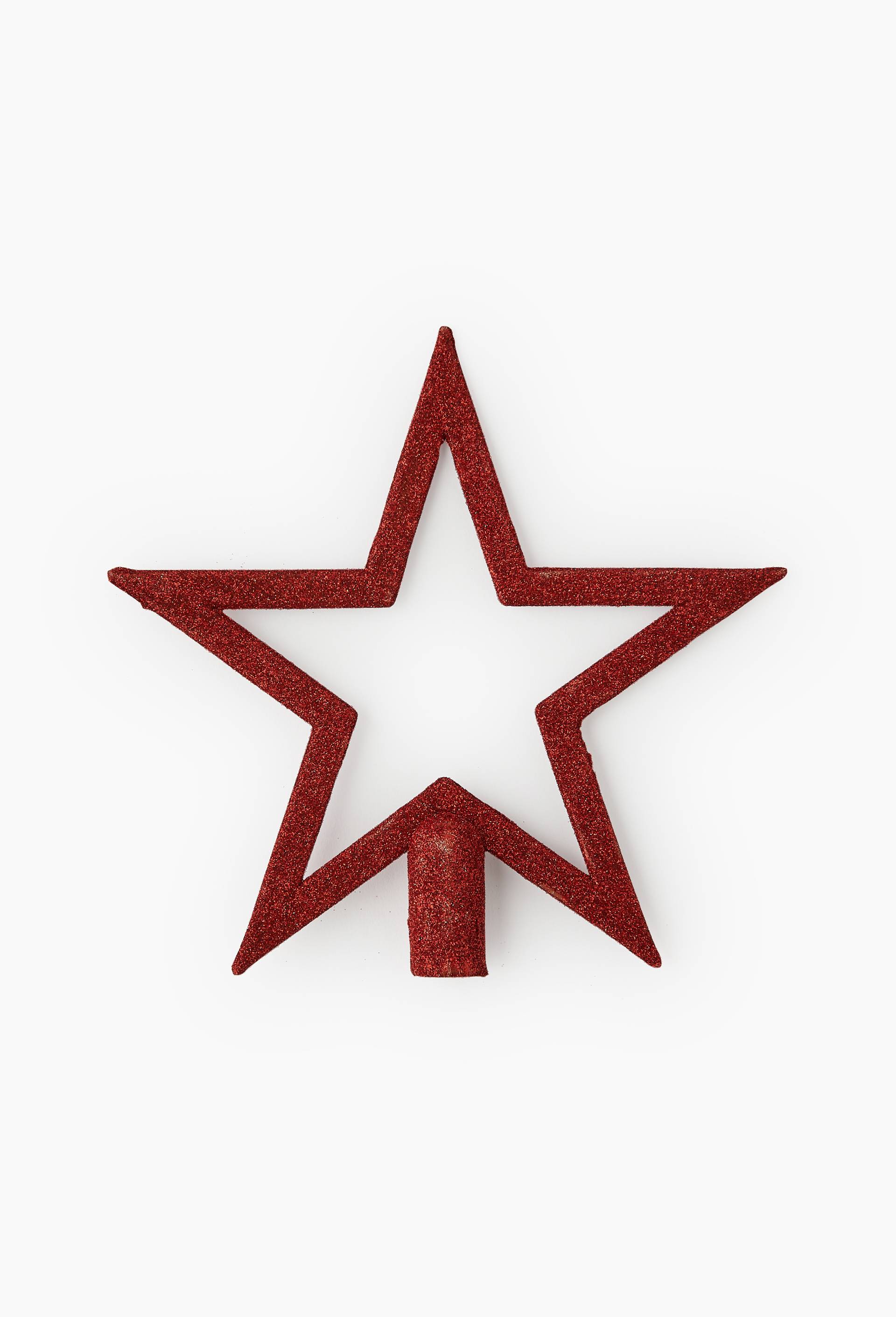 Cimier &eacute;toile, 20cm, en plastique, Rouge, large image number 0