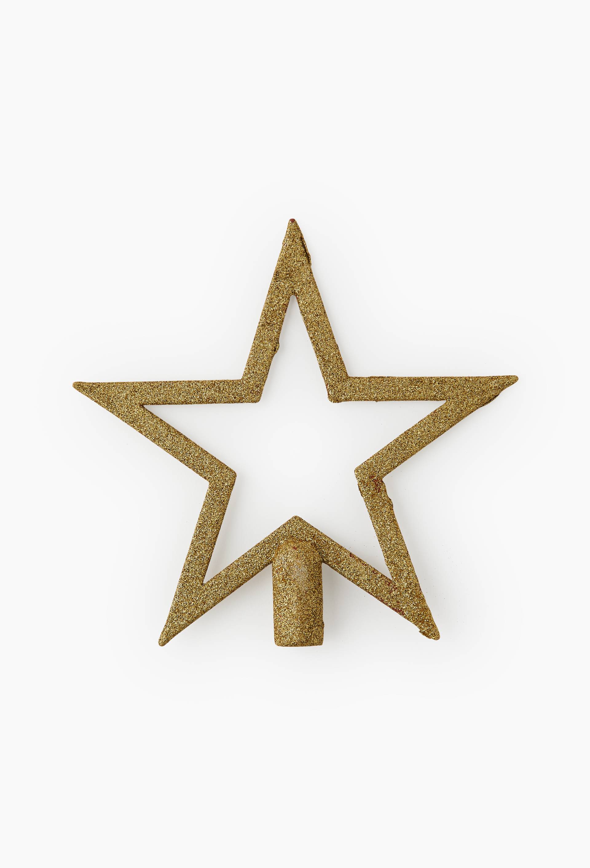 Cimier &eacute;toile, 20cm, en plastique, Or, large image number 0.0