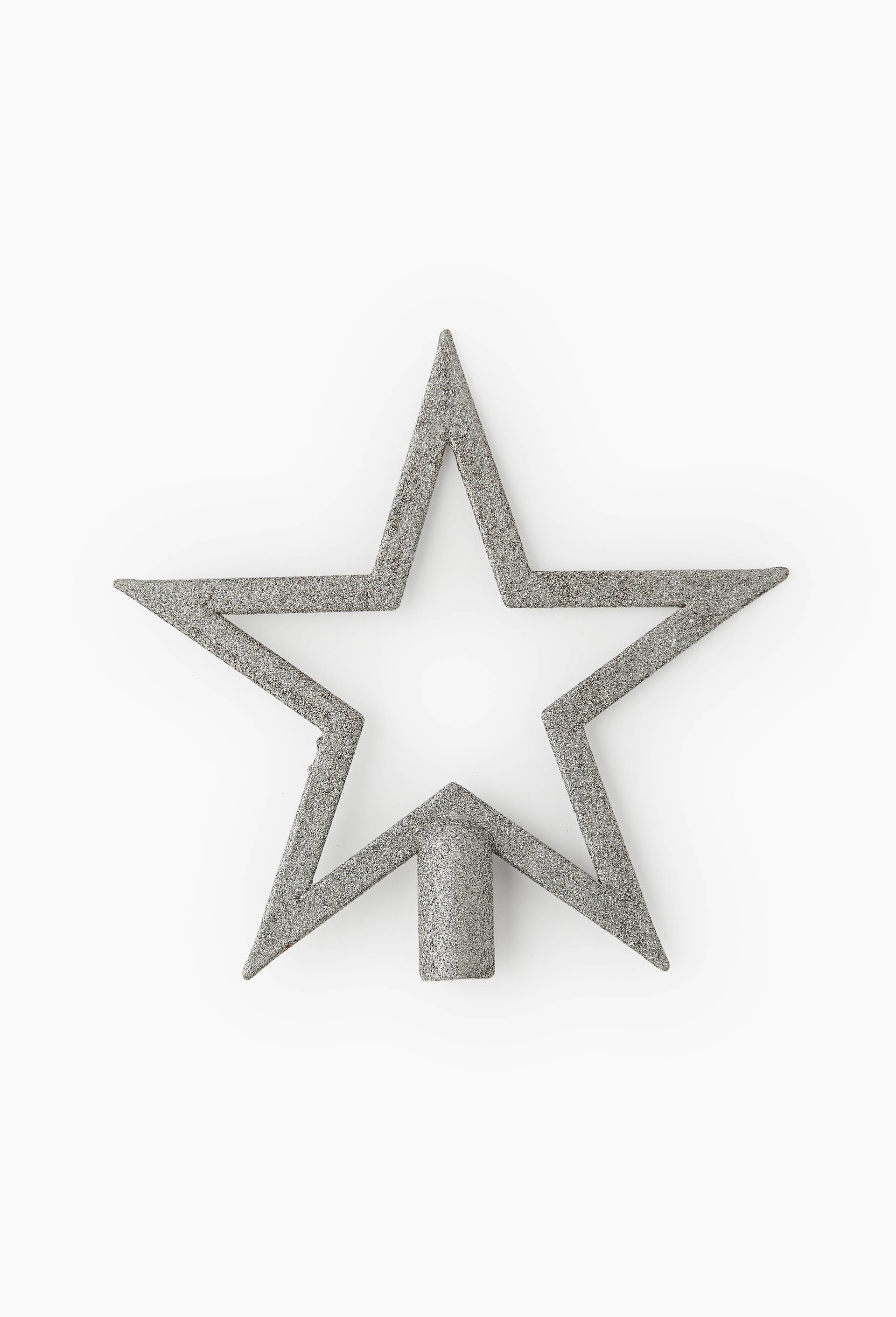 Cimier &eacute;toile, 20cm, en plastique, Argent, large image number 0