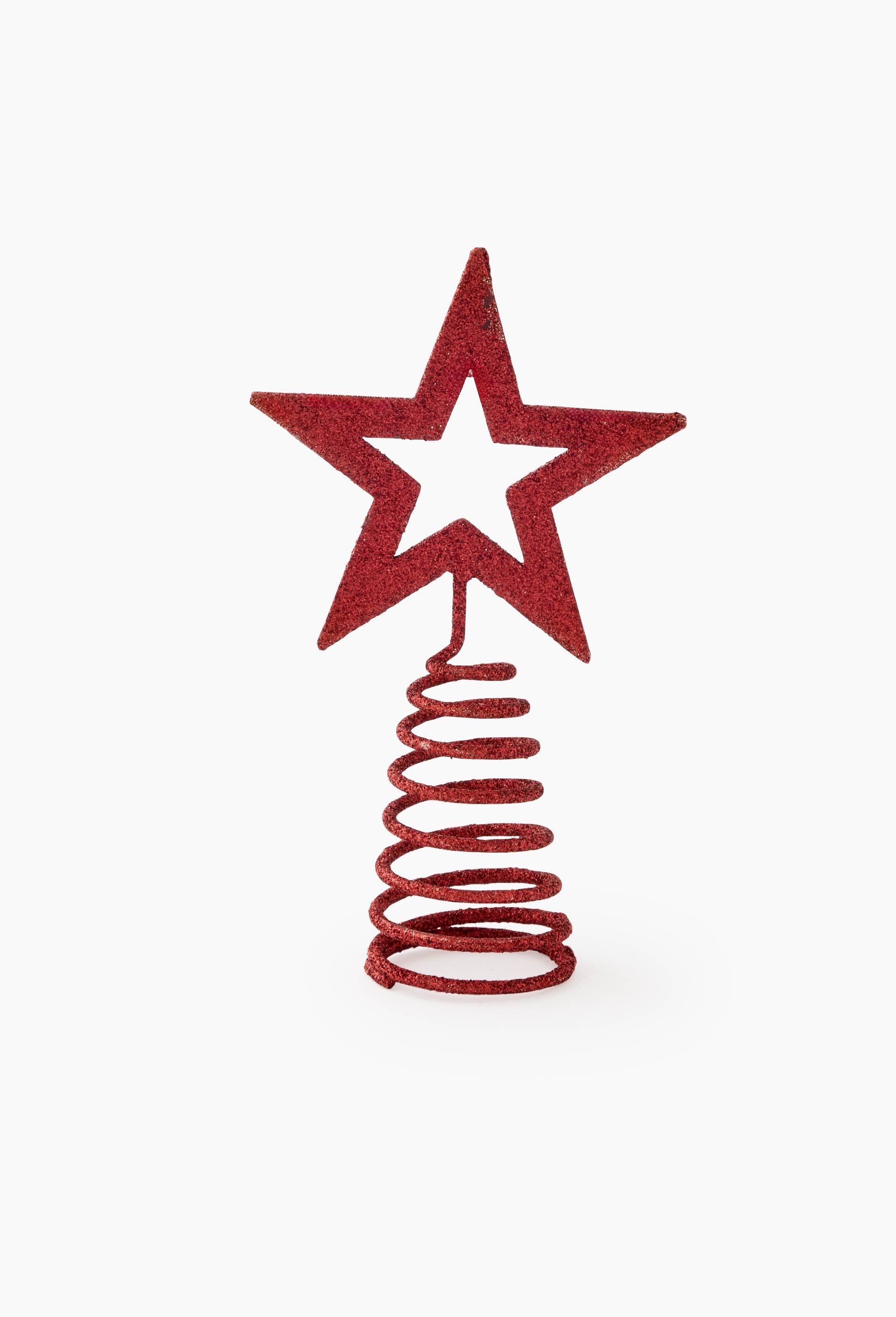 Mini cimier &eacute;toile, 15cm, en plastique, Rouge, large image number 0