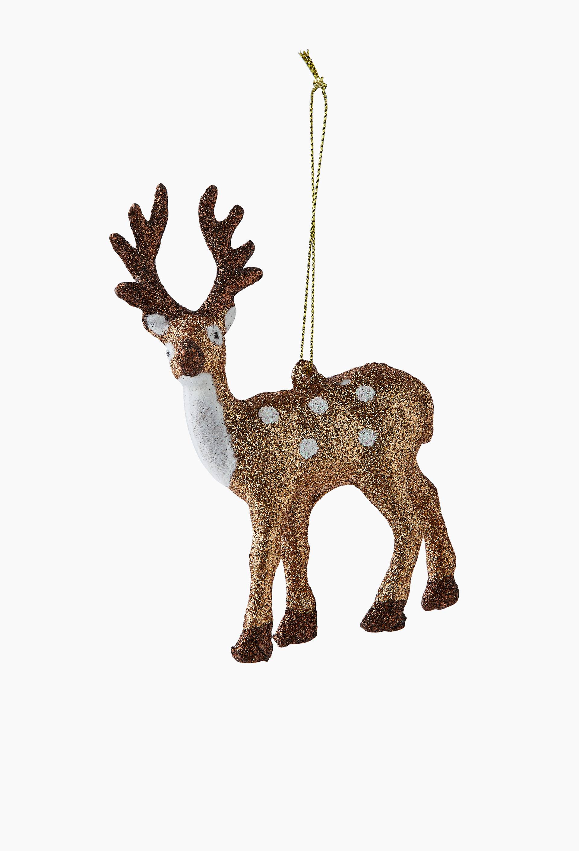 Ornement cerf, H7.5cm, Brun clair, large image number 1