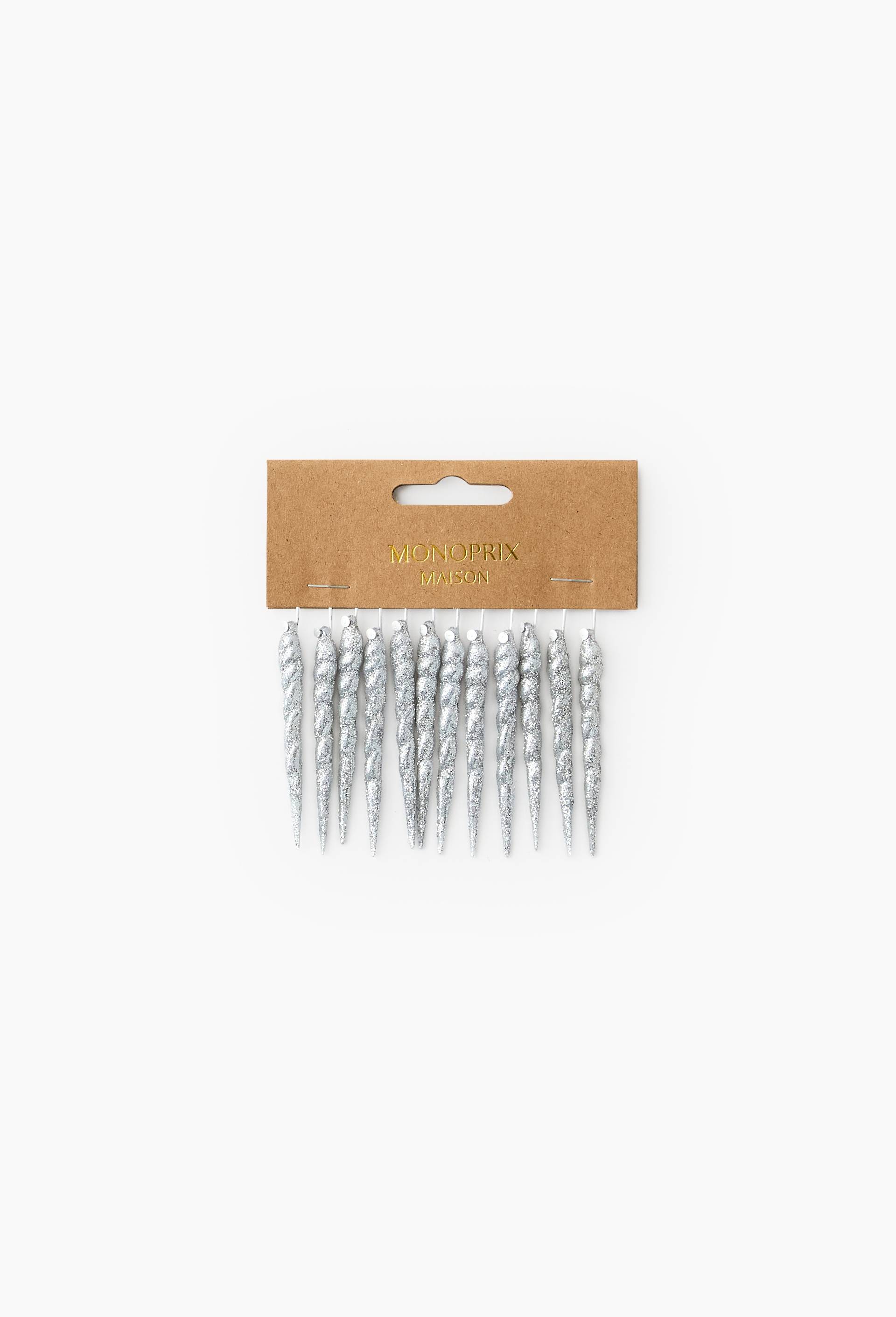 Lot 12 mini ornements, 6cm, Multicolore, large image number 1