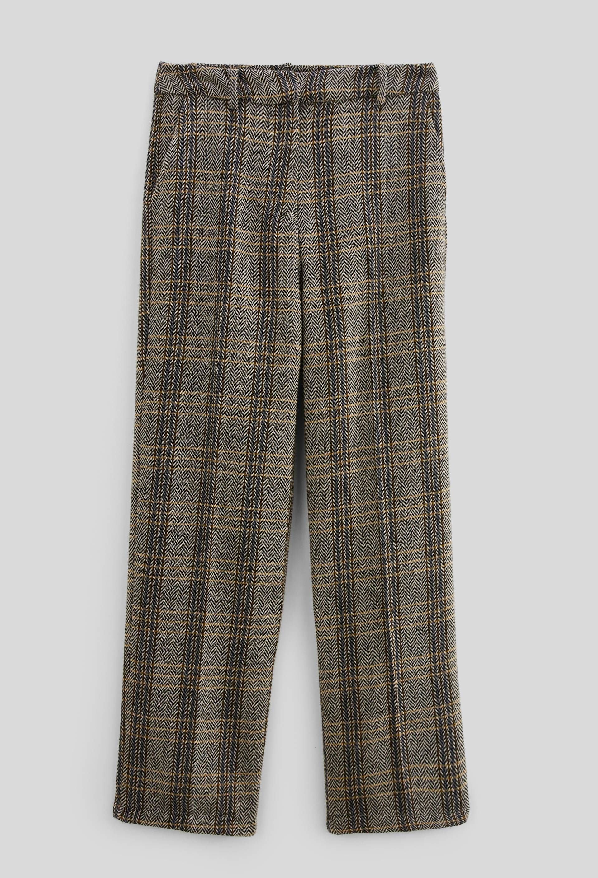 Pantalon large &agrave; pinces fantaisie, Brun fonc&eacute;, large image number 2