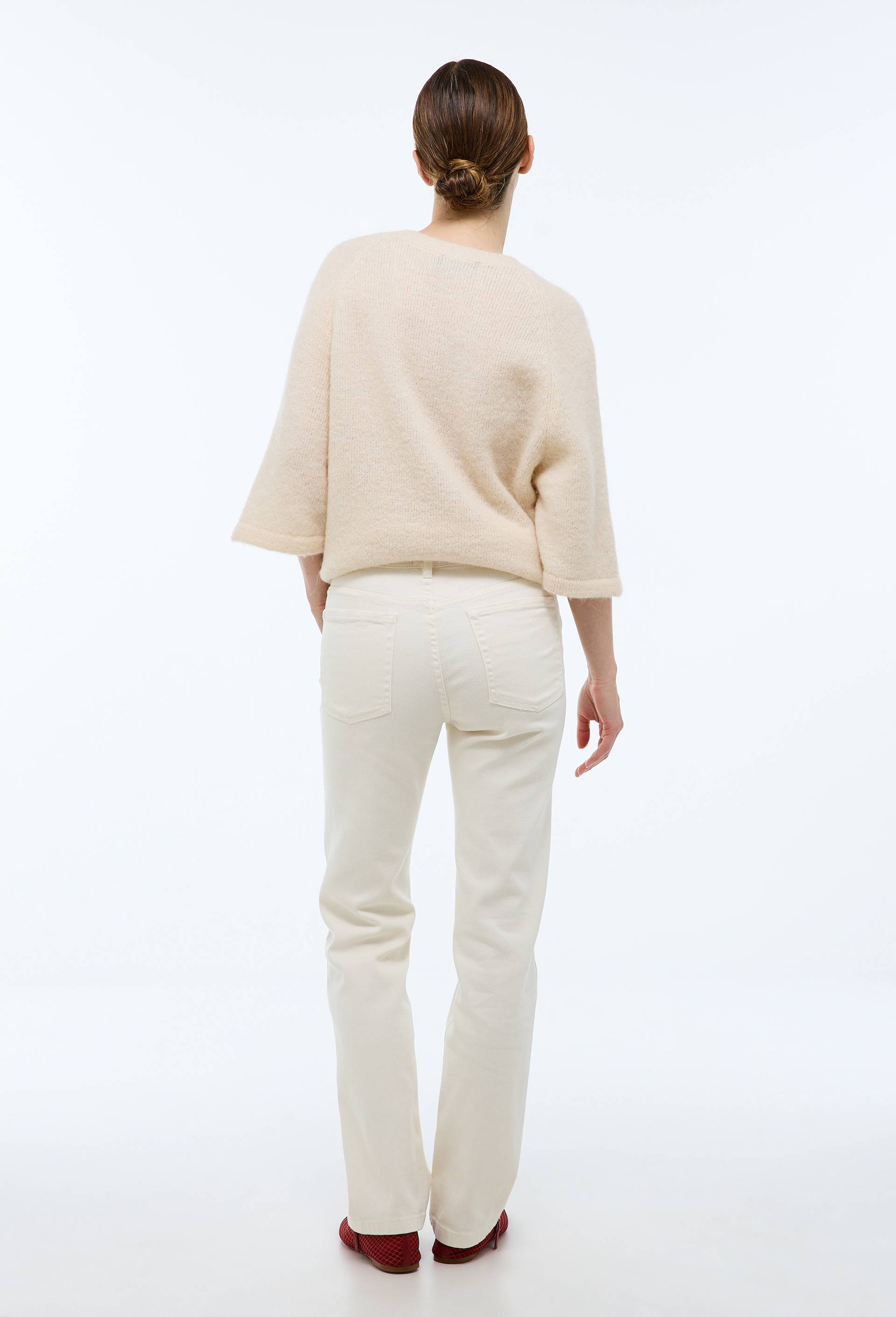 Jean droit, Ecru, large image number 1
