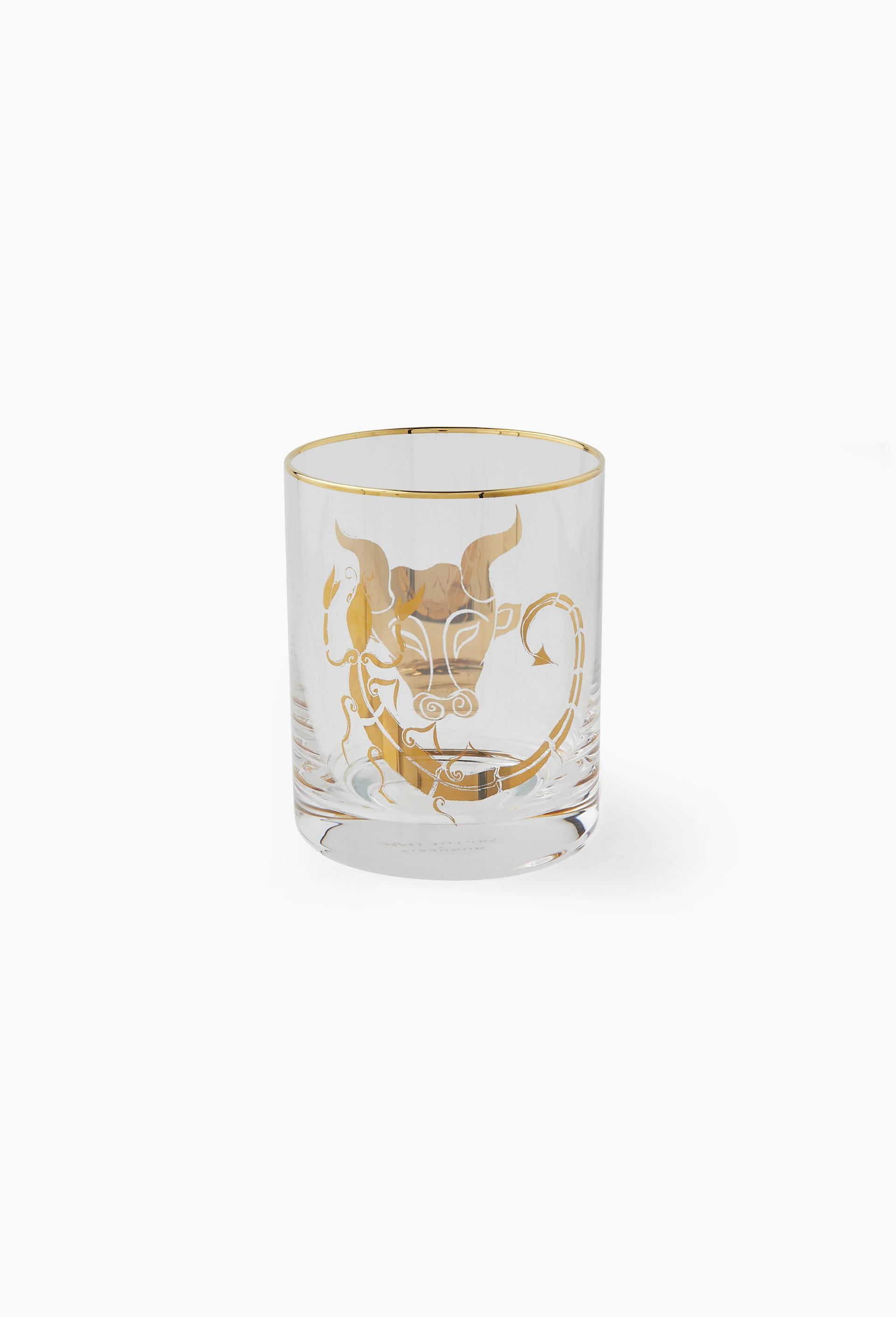 Verre &agrave; eau dor&eacute; lion verseau, Vincent Darr&eacute; x Monoprix, Multicolore, large image number 0