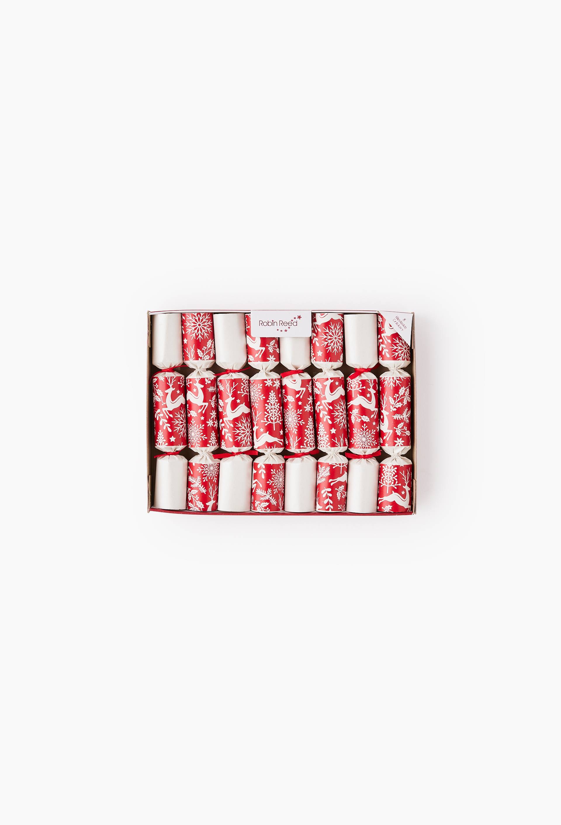 Lot de 8 petits crackers, 8x15cm, en carton, Rouge, swatch image