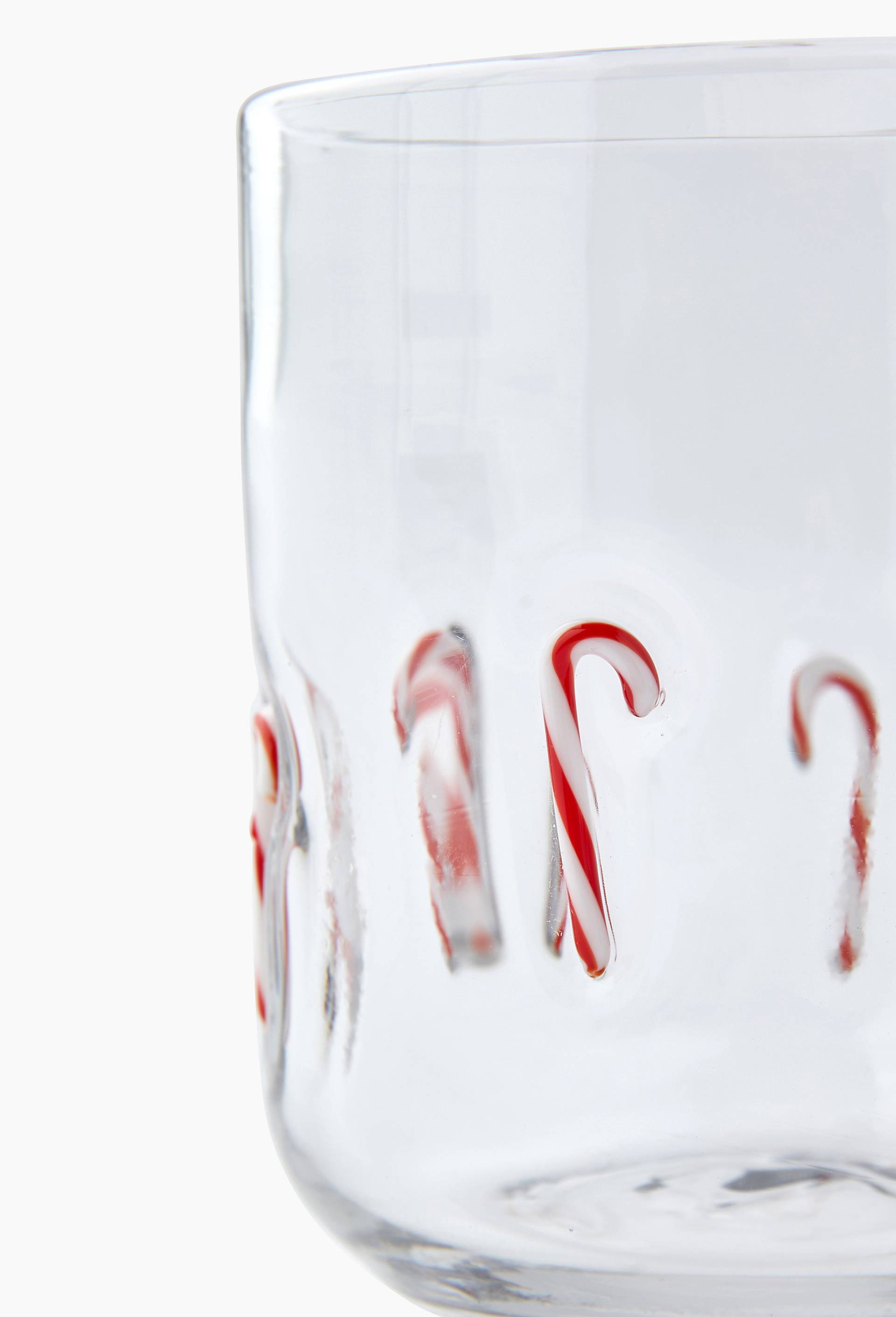 Verre &agrave; eau, motif sucre d'orge, 40cl, Transparent, large image number 1