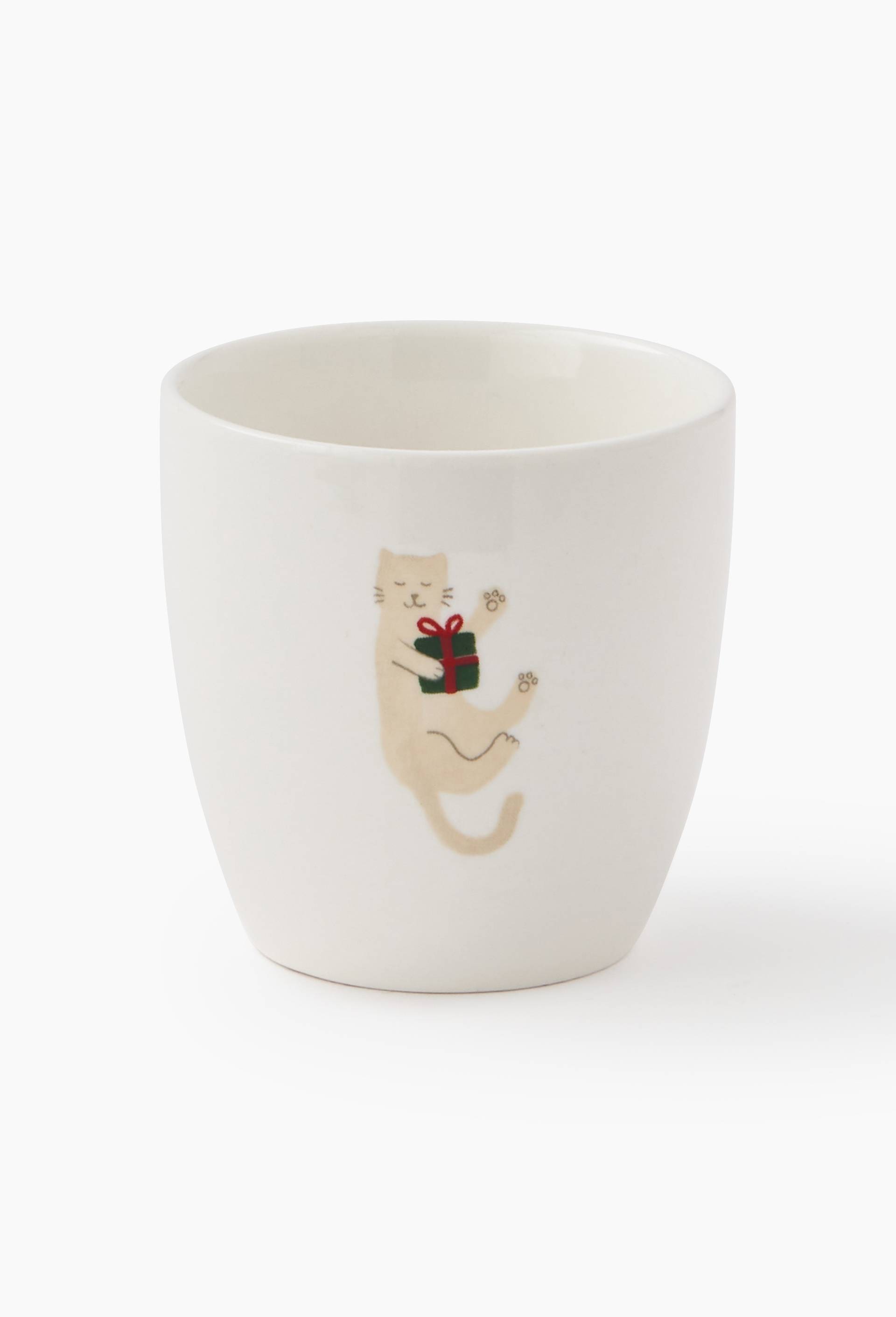 Tasse finition imprim&eacute;e, 15cl, Rouge, large image number 1