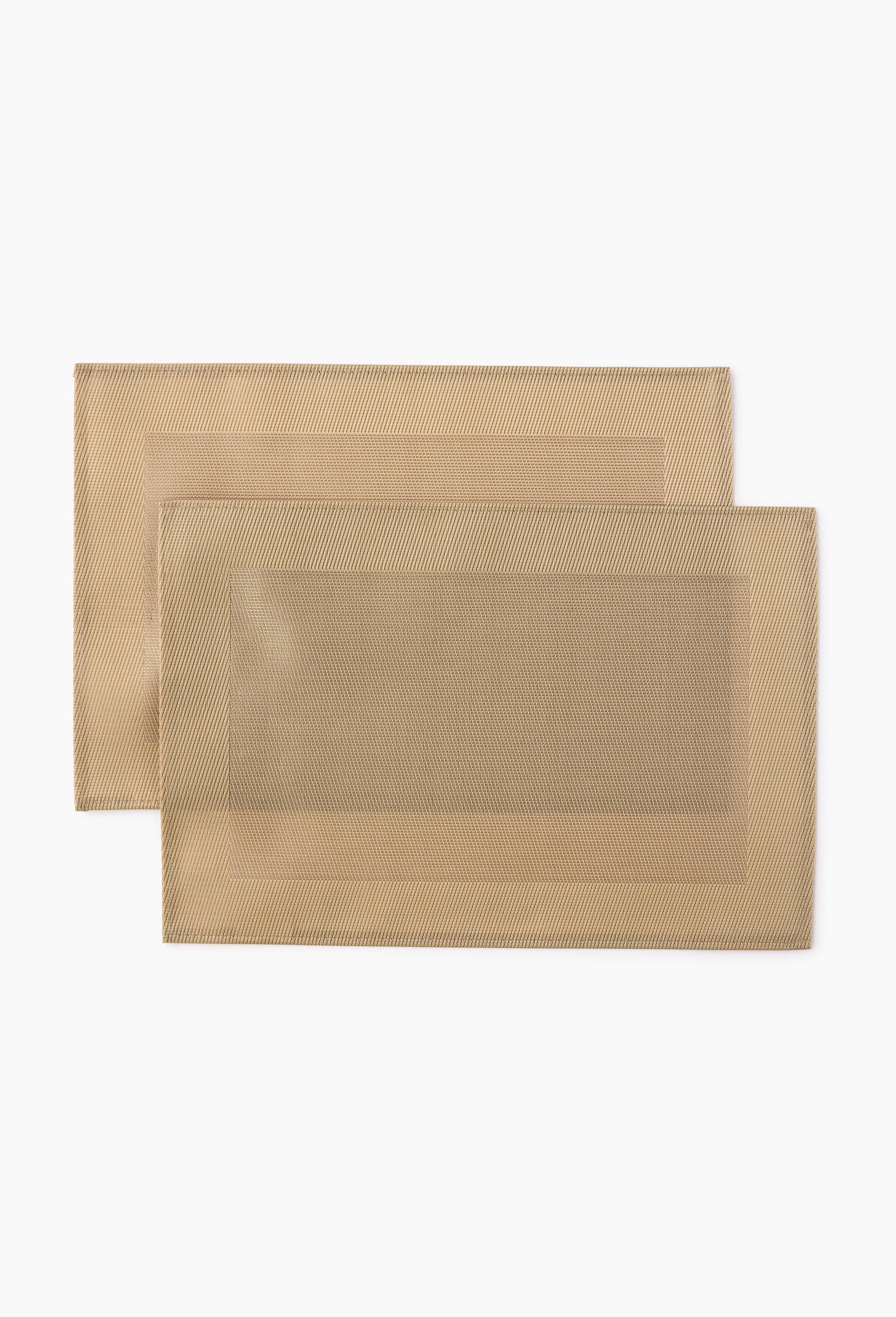 Set de table rectangulaire, polychlorure de vinyle, Or, swatch image