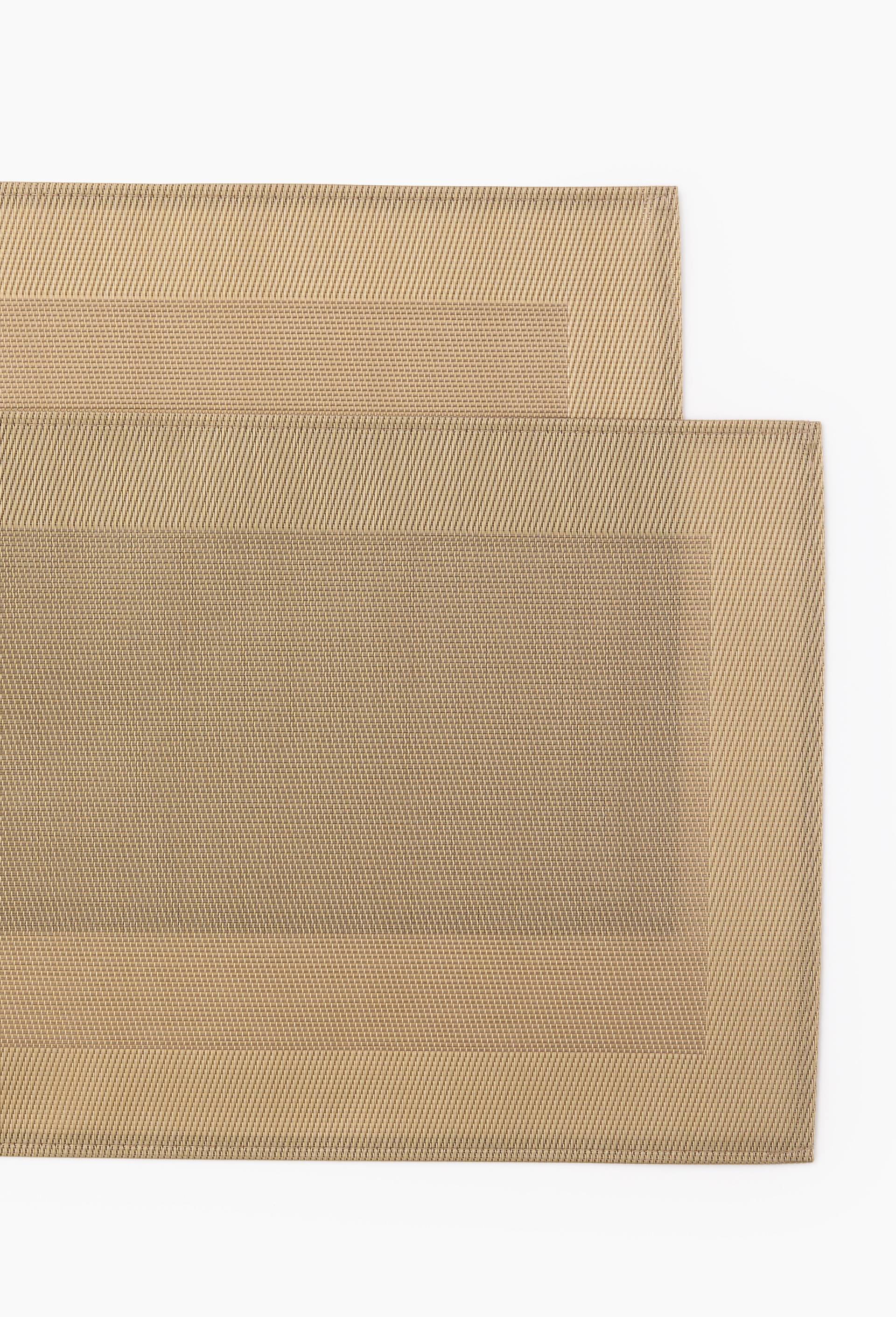 Set de table rectangulaire, polychlorure de vinyle, Or, large image number 1.0