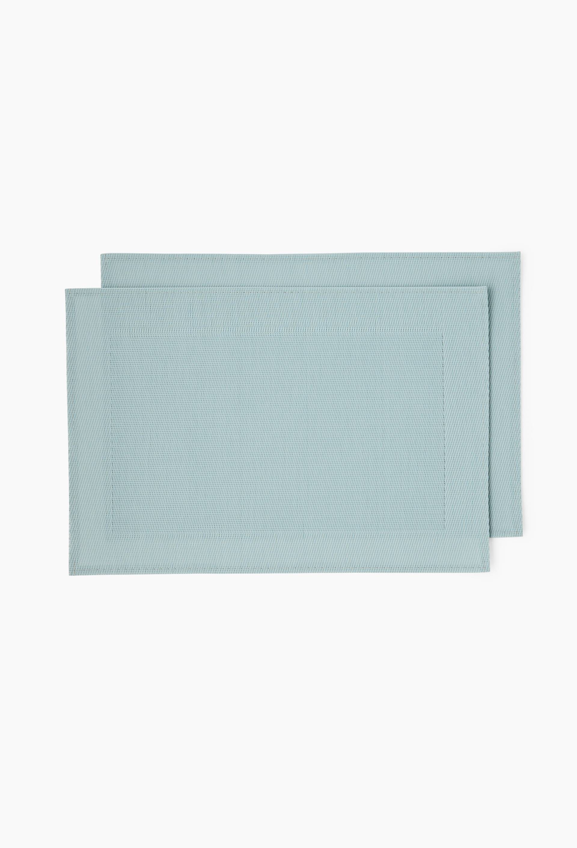 Set de table rectangulaire, polychlorure de vinyle, Vert clair, large image number 0