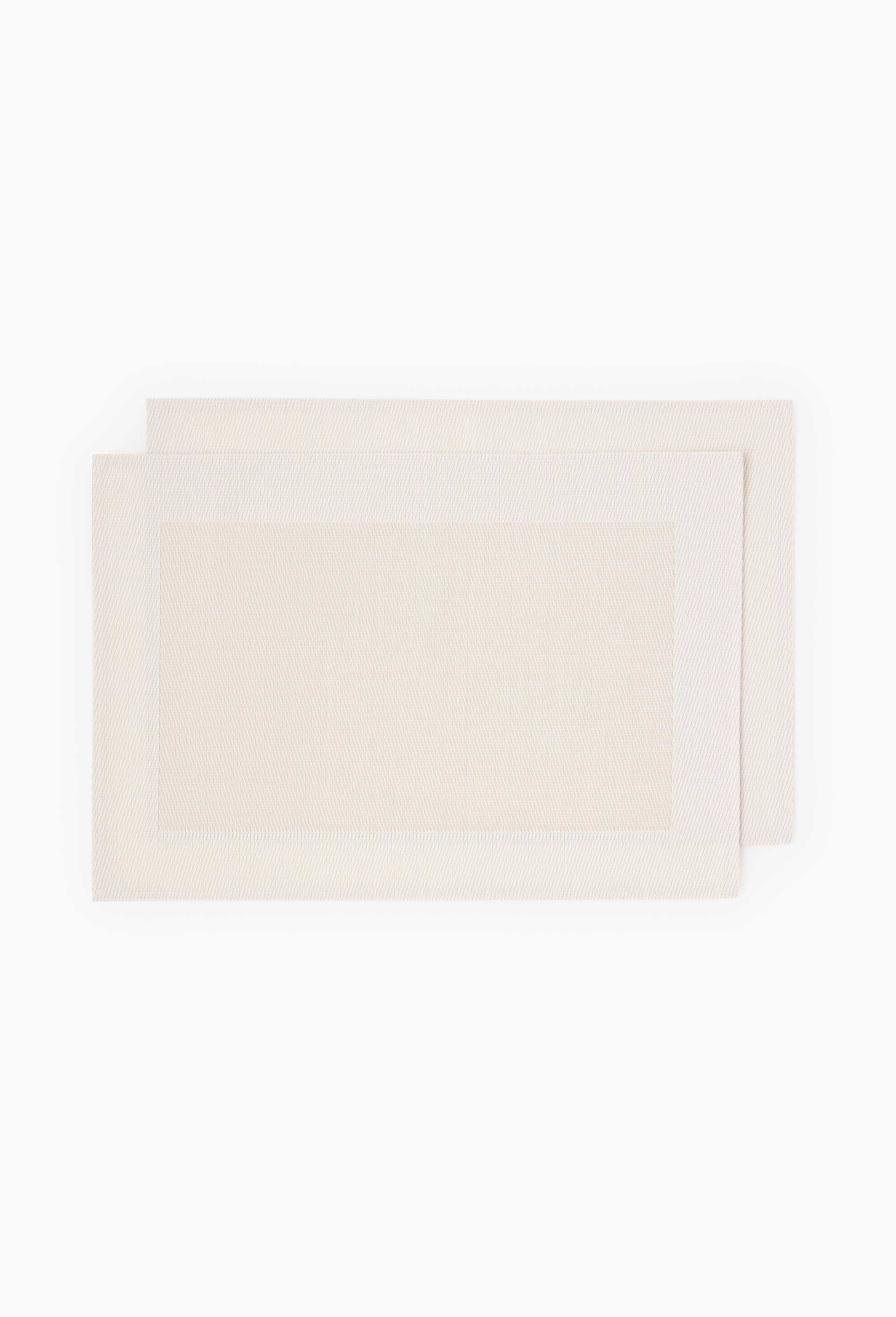 Set de table rectangulaire, polychlorure de vinyle, Brun clair, large image number 0