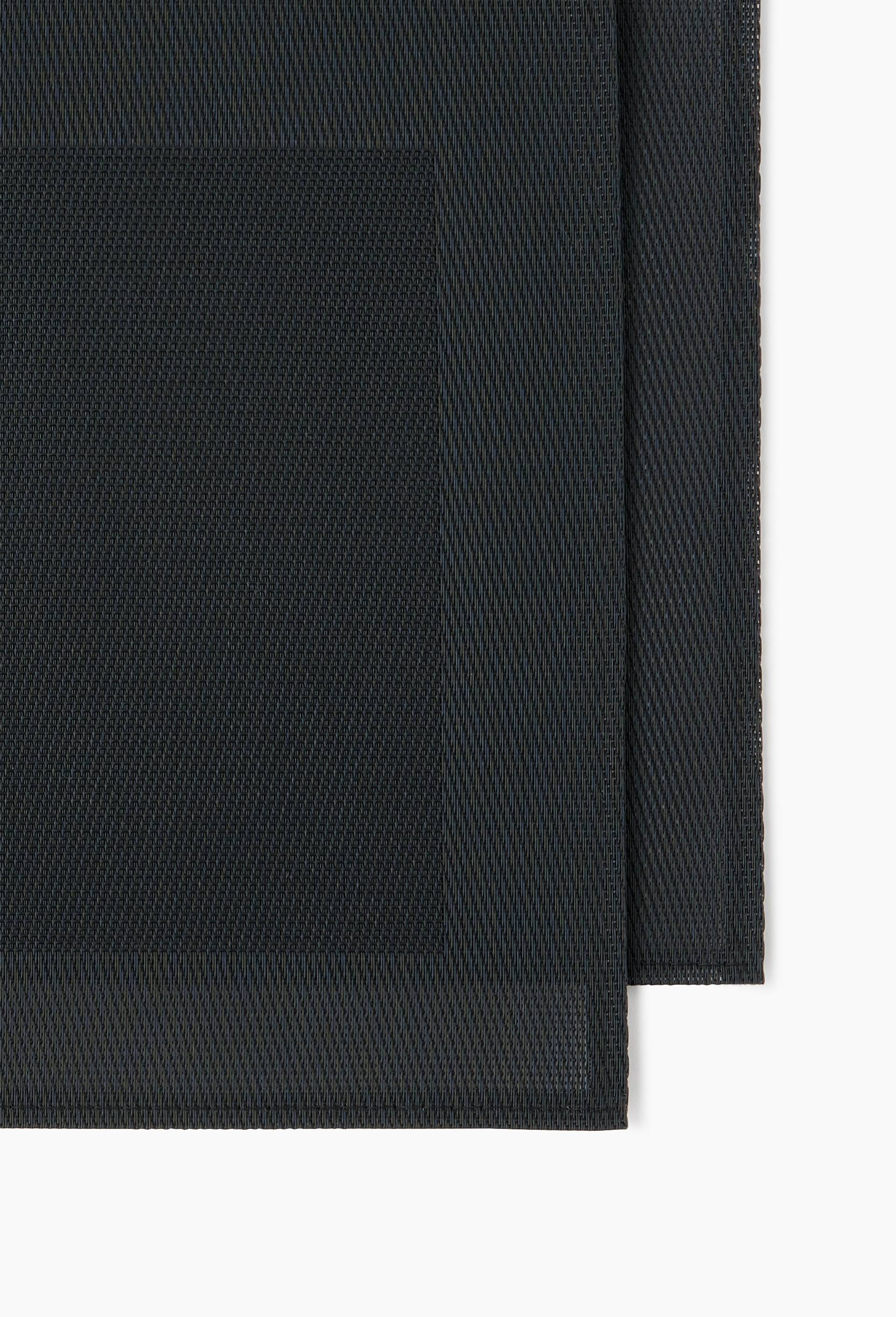 Set de table rectangulaire, 32x47cm, polychlorure de vinyle, Noir, large image number 1