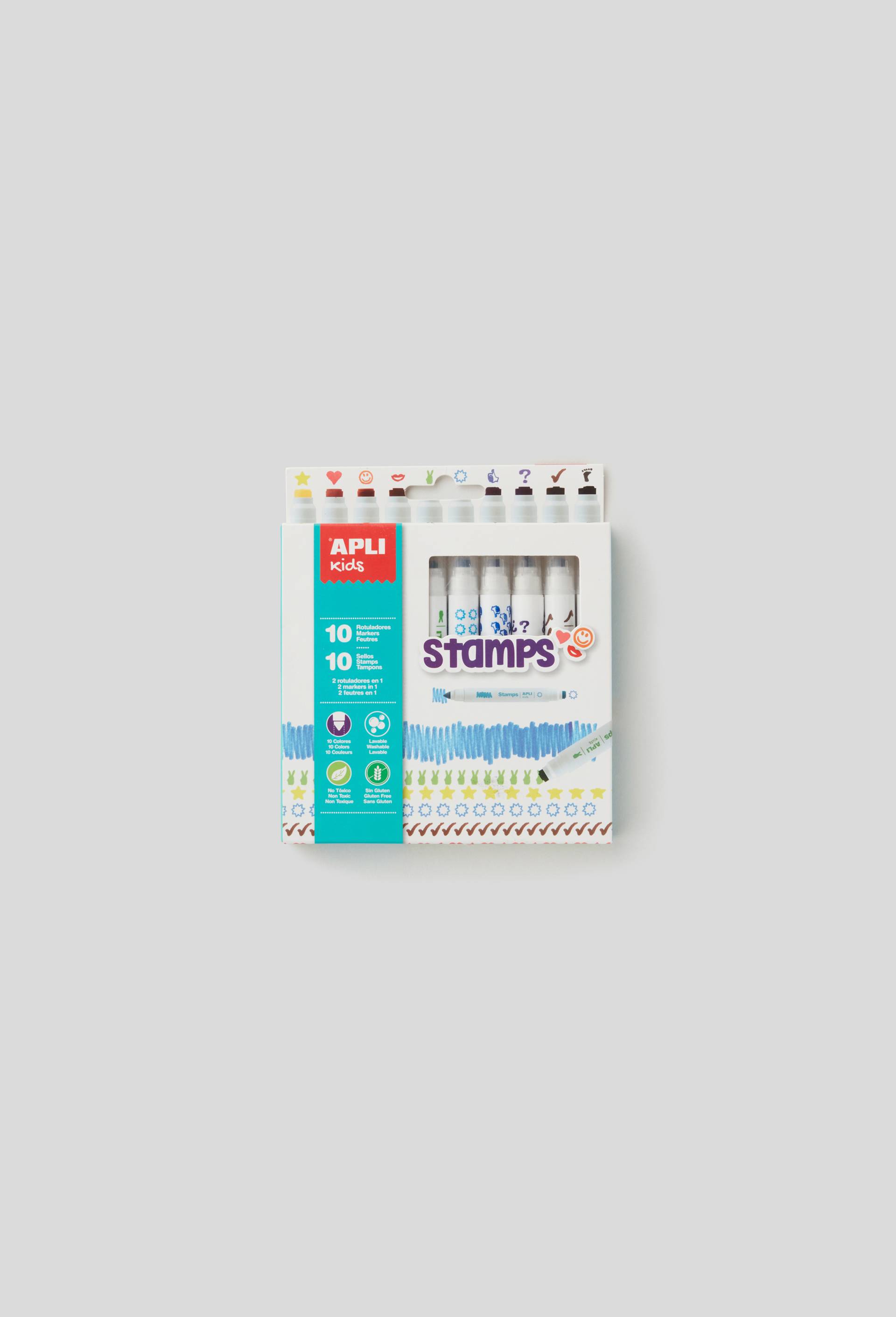 Feutres tampons duo, Multicolore, large image number 0