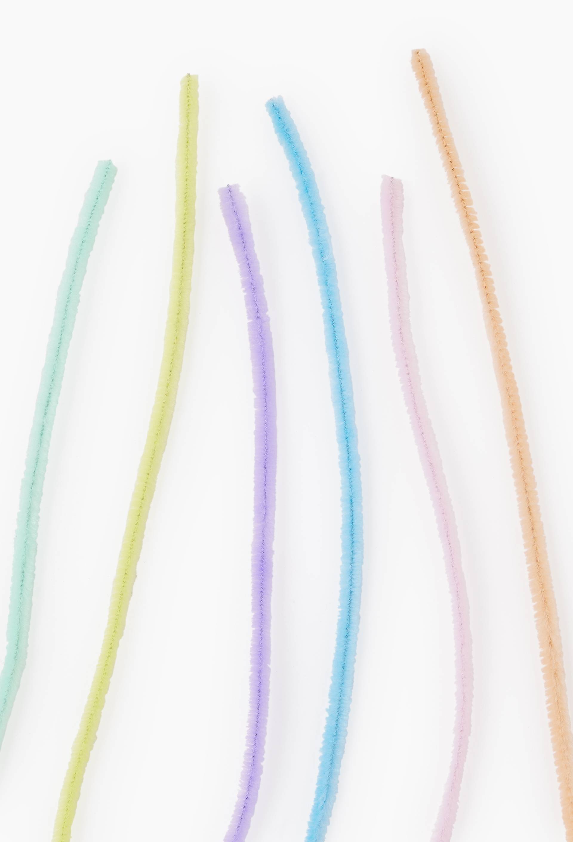 40 fils chenilles multicolores - 30cm diam&egrave;tre 5 cm, Multicolore, large image number 1