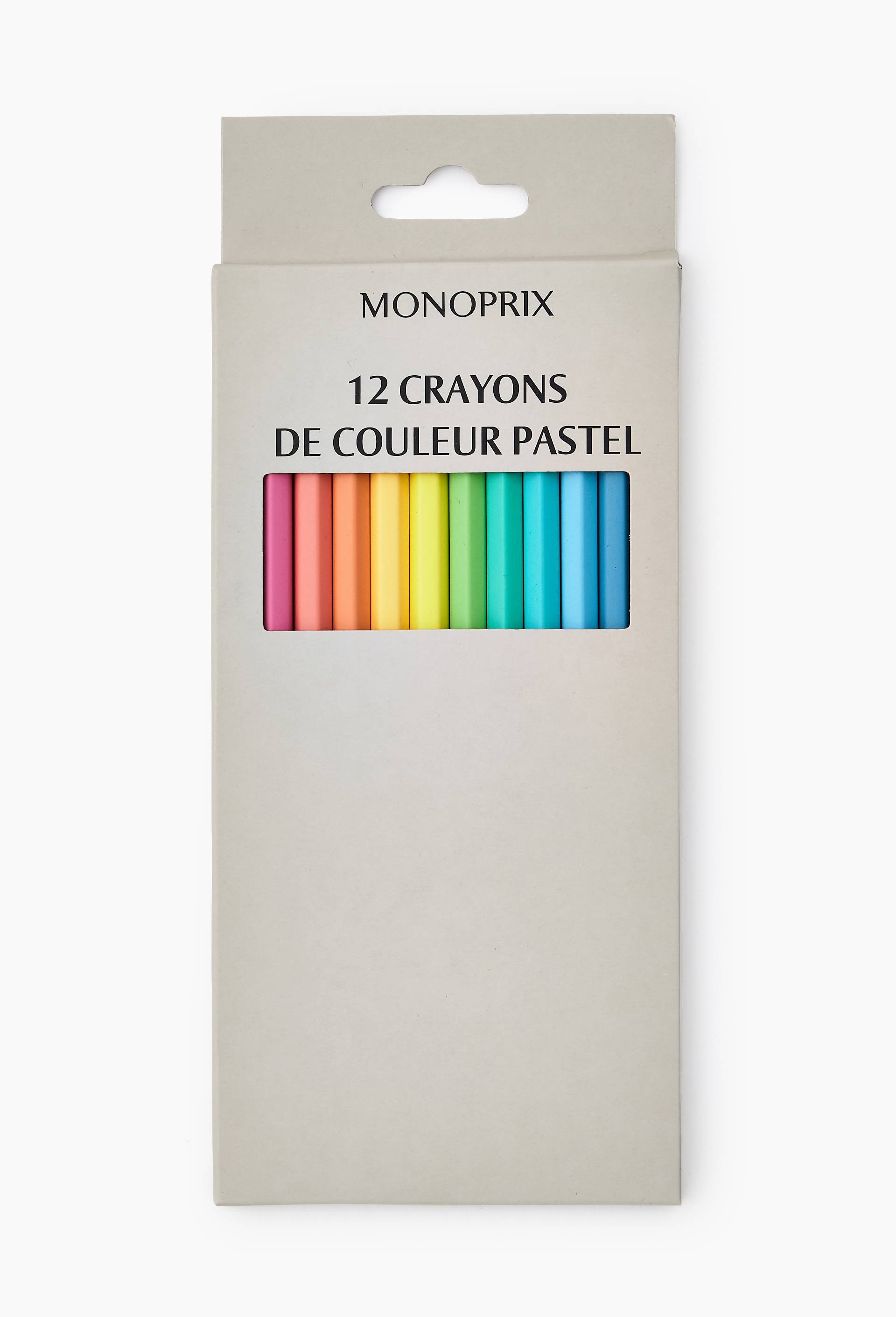 12 crayons de couleur pastel, Multicolore, large image number 0