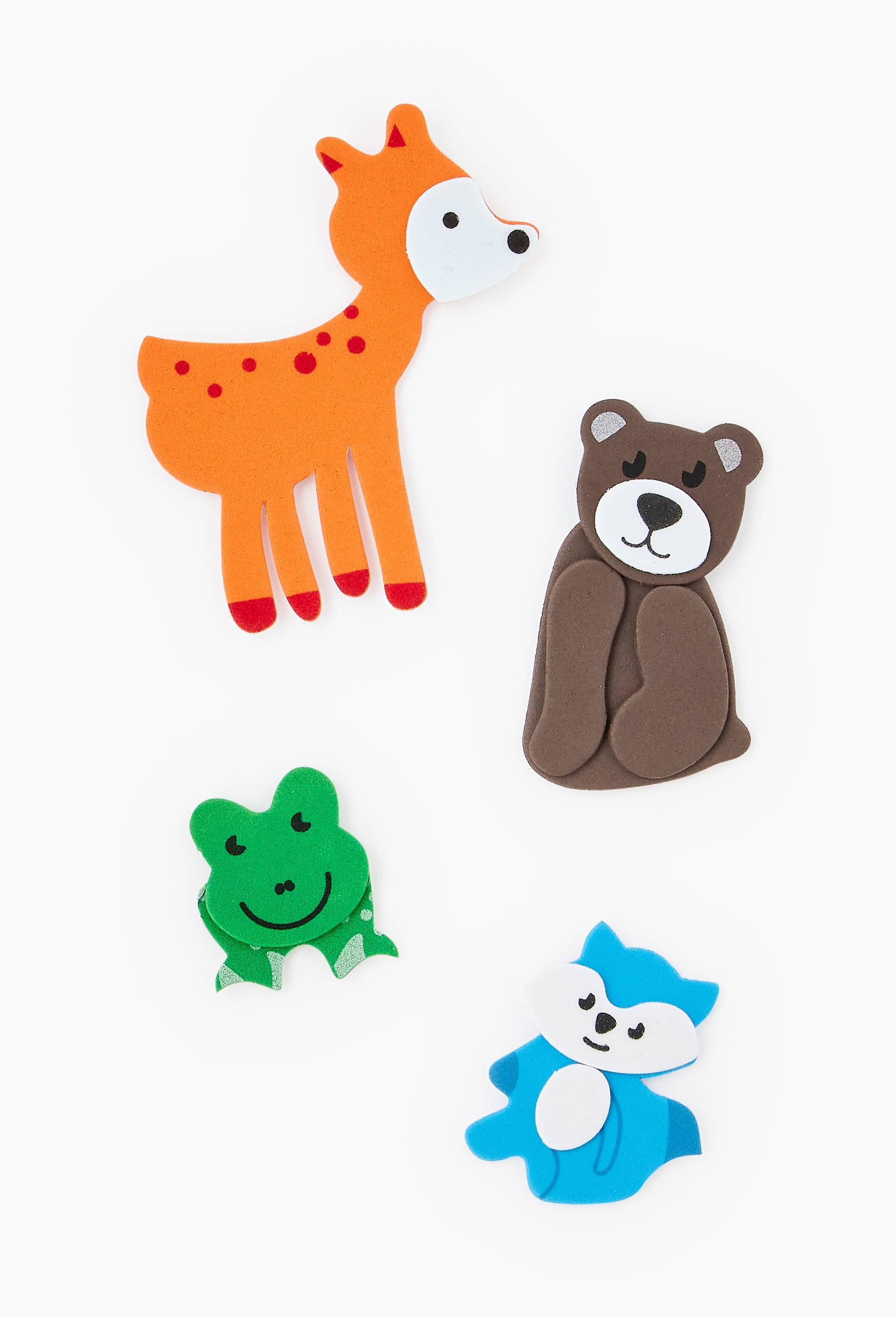 12 Stickers Animaux 3D autocollants, Multicolore, large image number 1