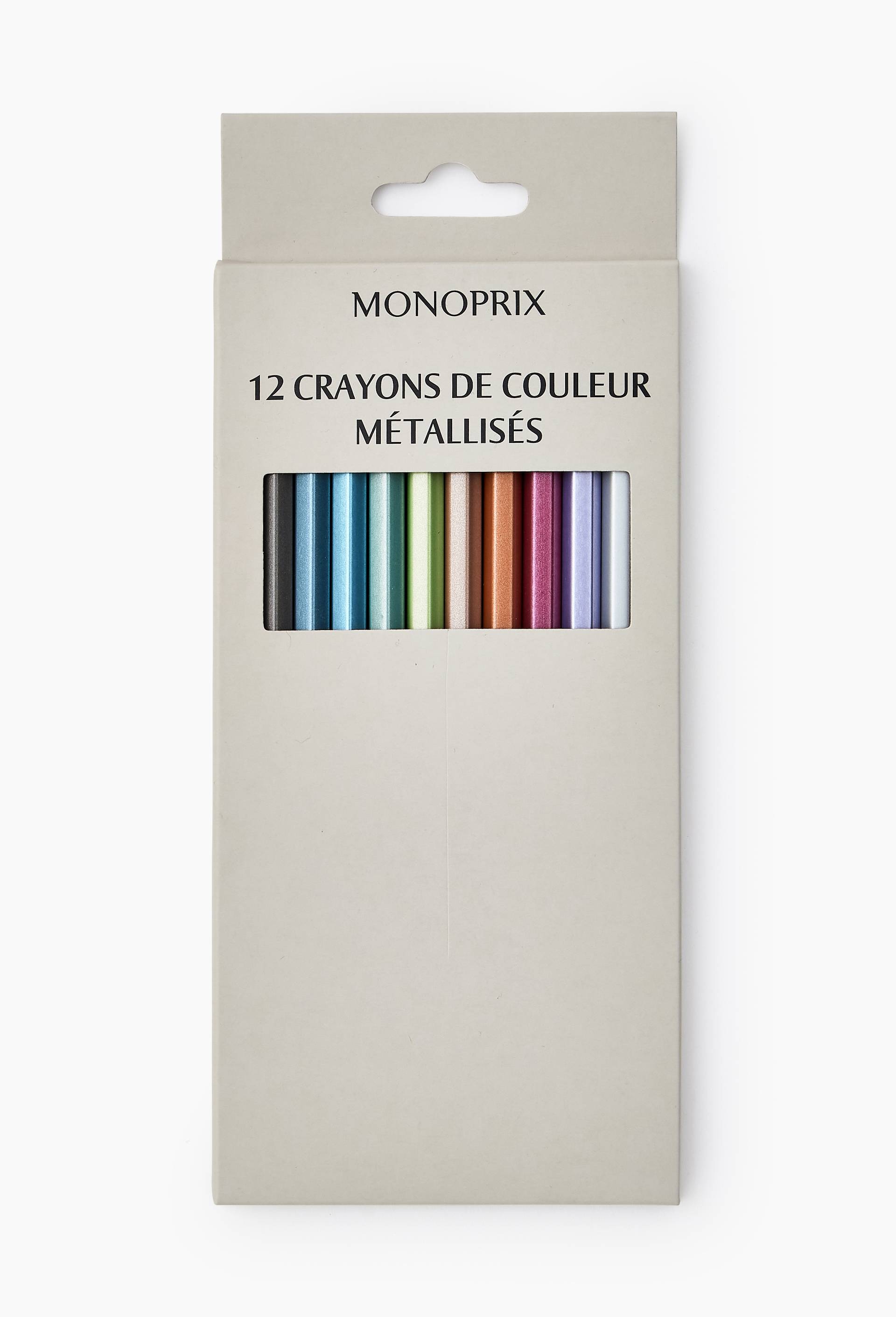 8 crayons de couleur m&eacute;tallis&eacute;s, Multicolore, large image number 0