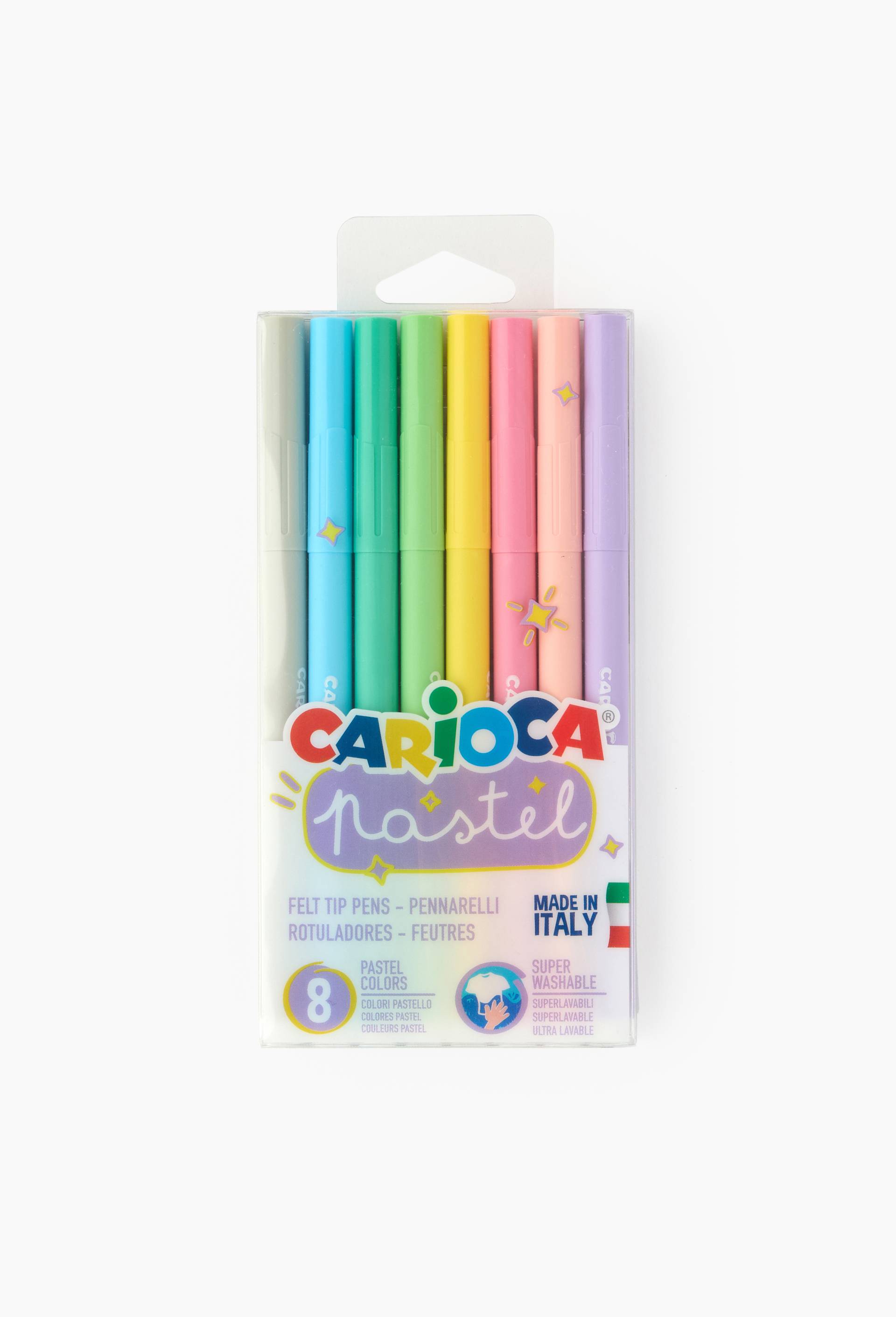 8 feutres de coloriage pastel, Multicolore, large image number 0.0