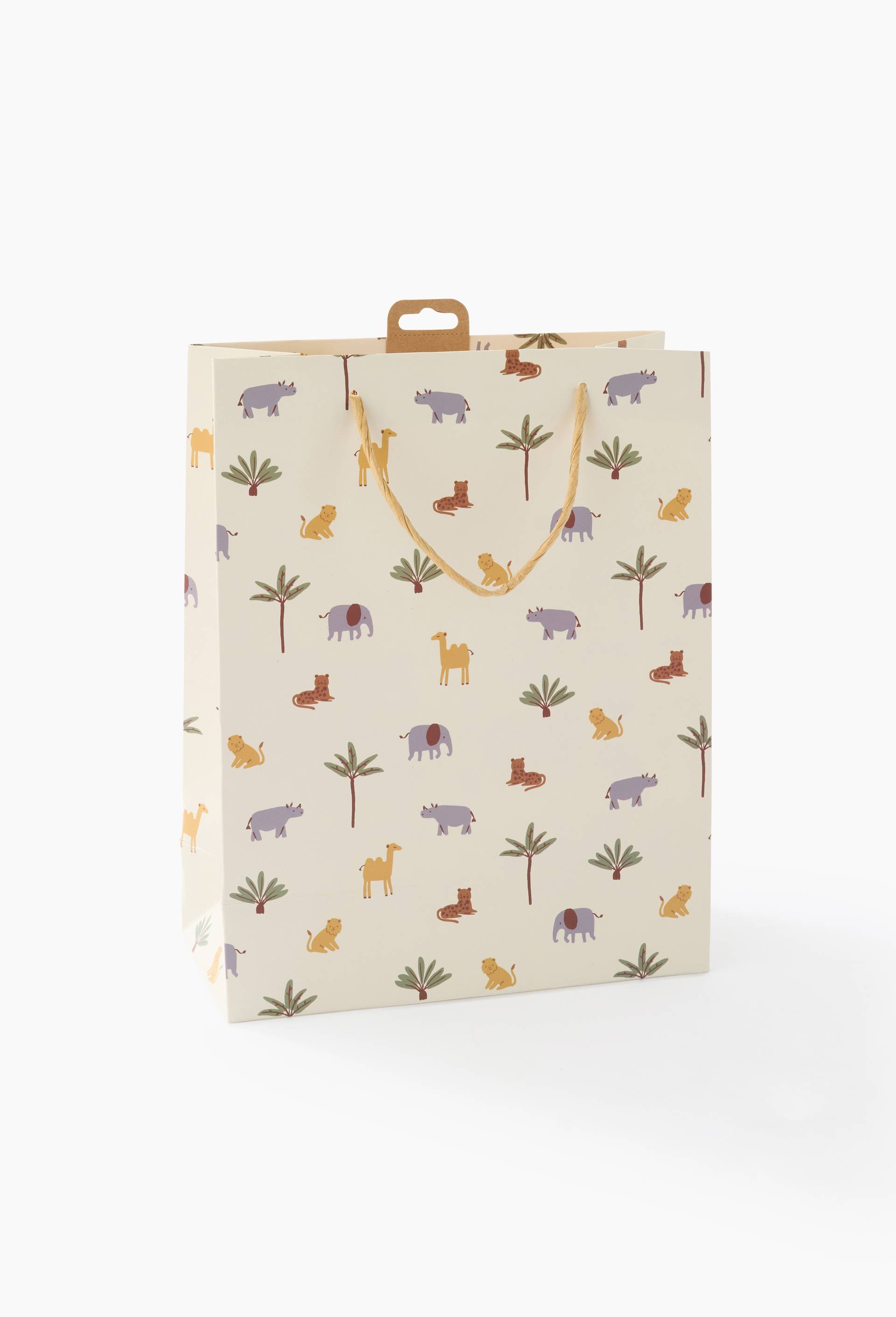 Sac cadeau, Taille L, Ecru, large image number 0