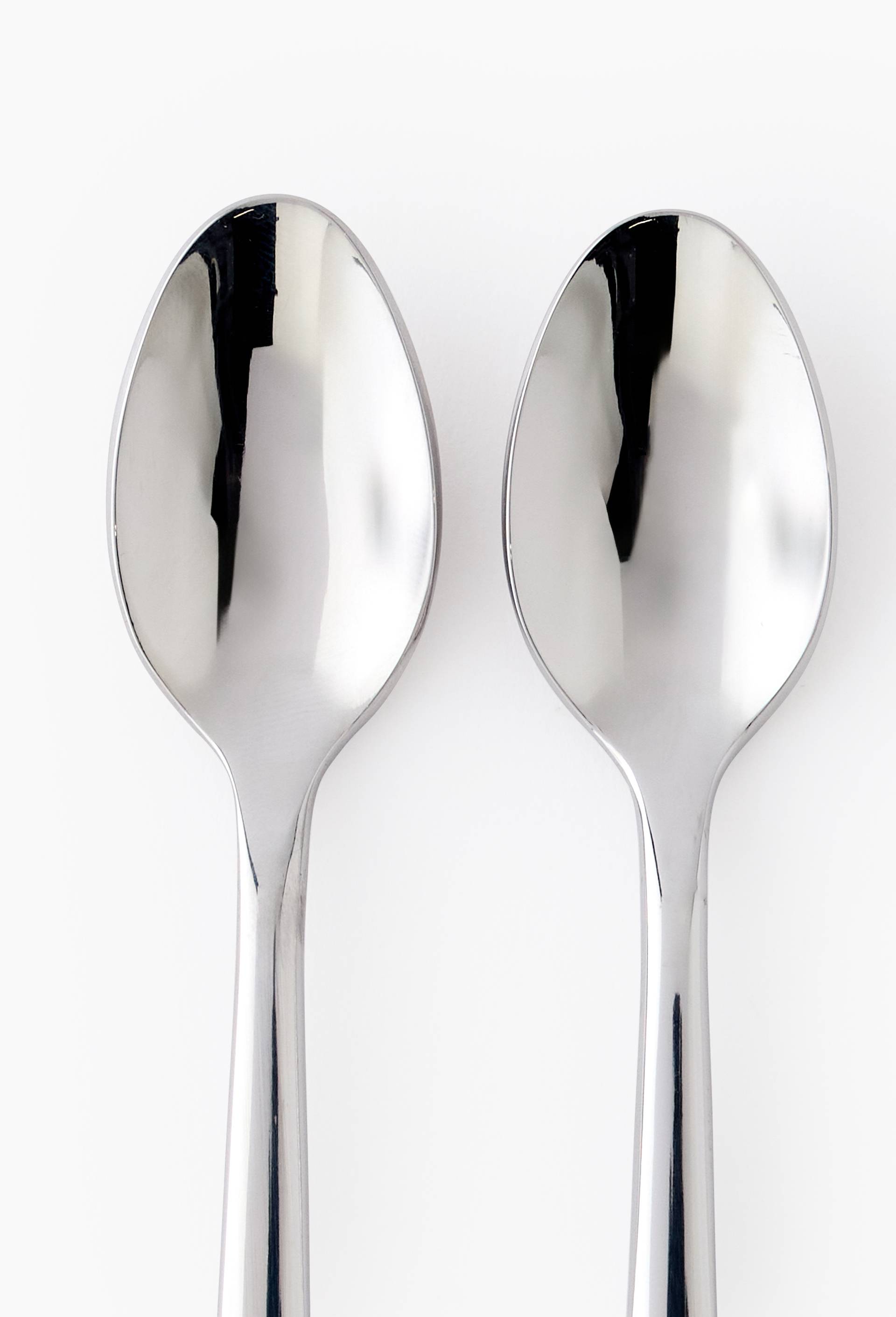 2 cuill&egrave;res &agrave; caf&eacute;, gamme Amsterdam, Argent, large image number 1