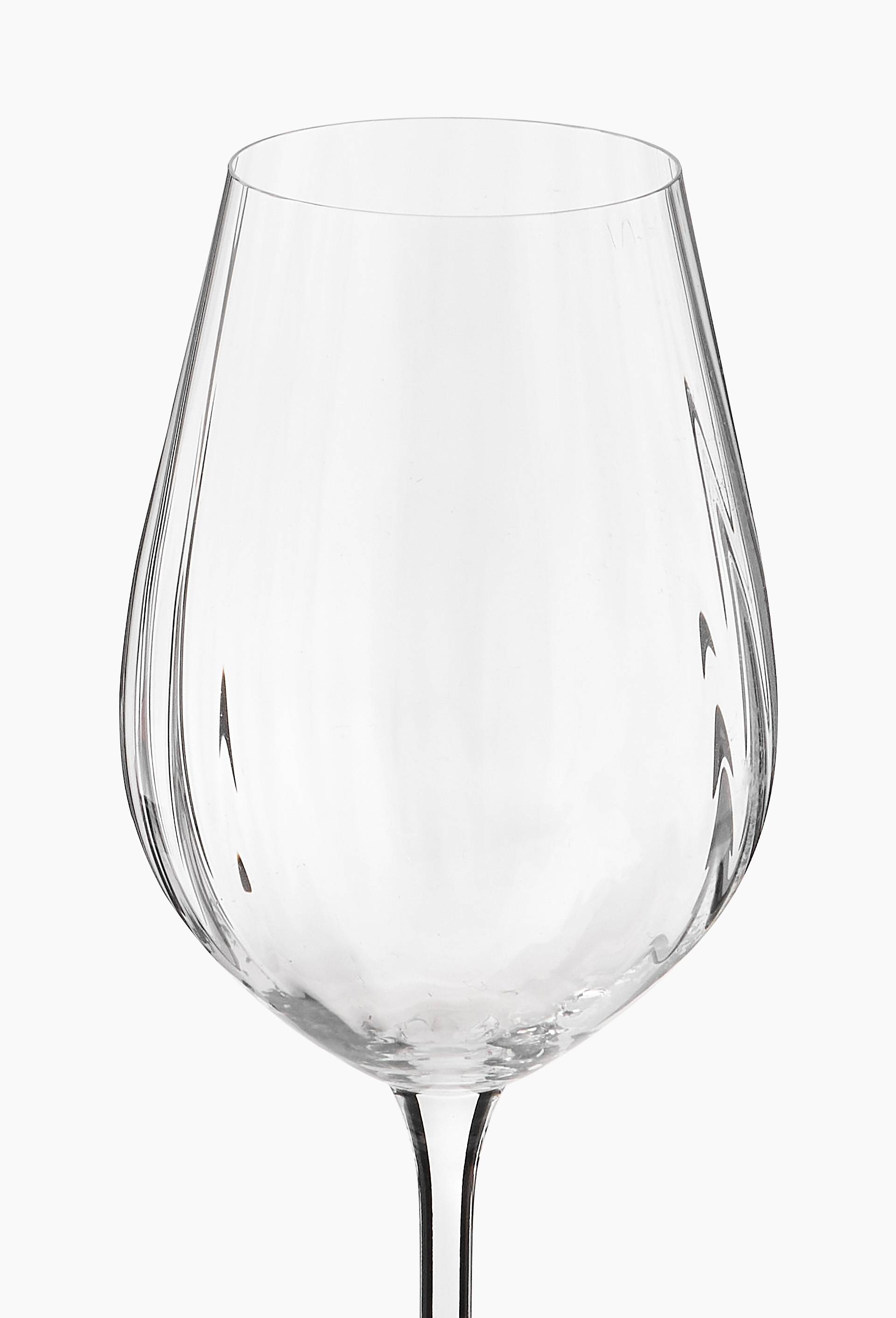 Verre &agrave; vin finition stri&eacute;e, 40cl, Transparent, large image number 1