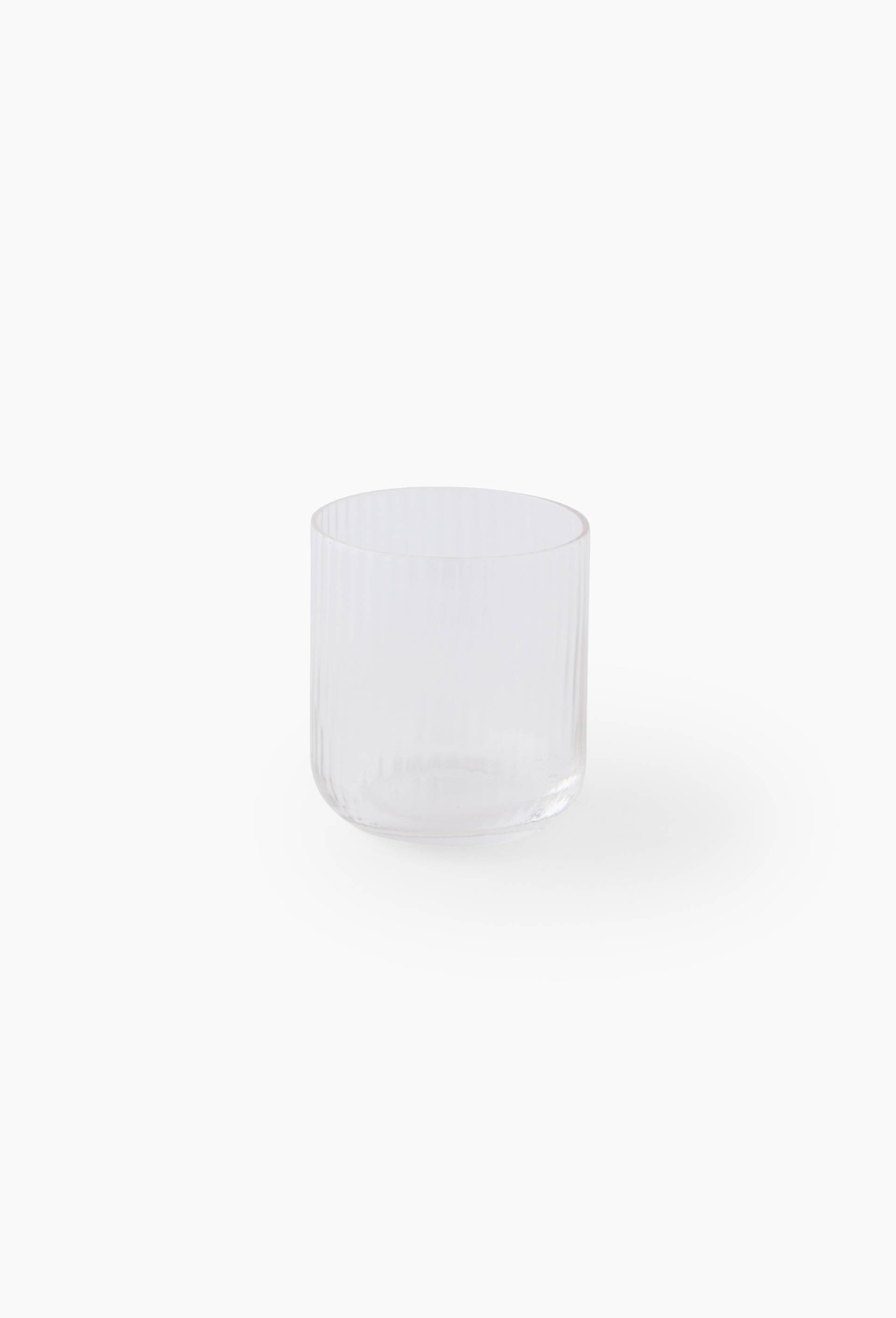 Gobelet finition stri&eacute;e droit, 35cl, Transparent, large image number 0.0