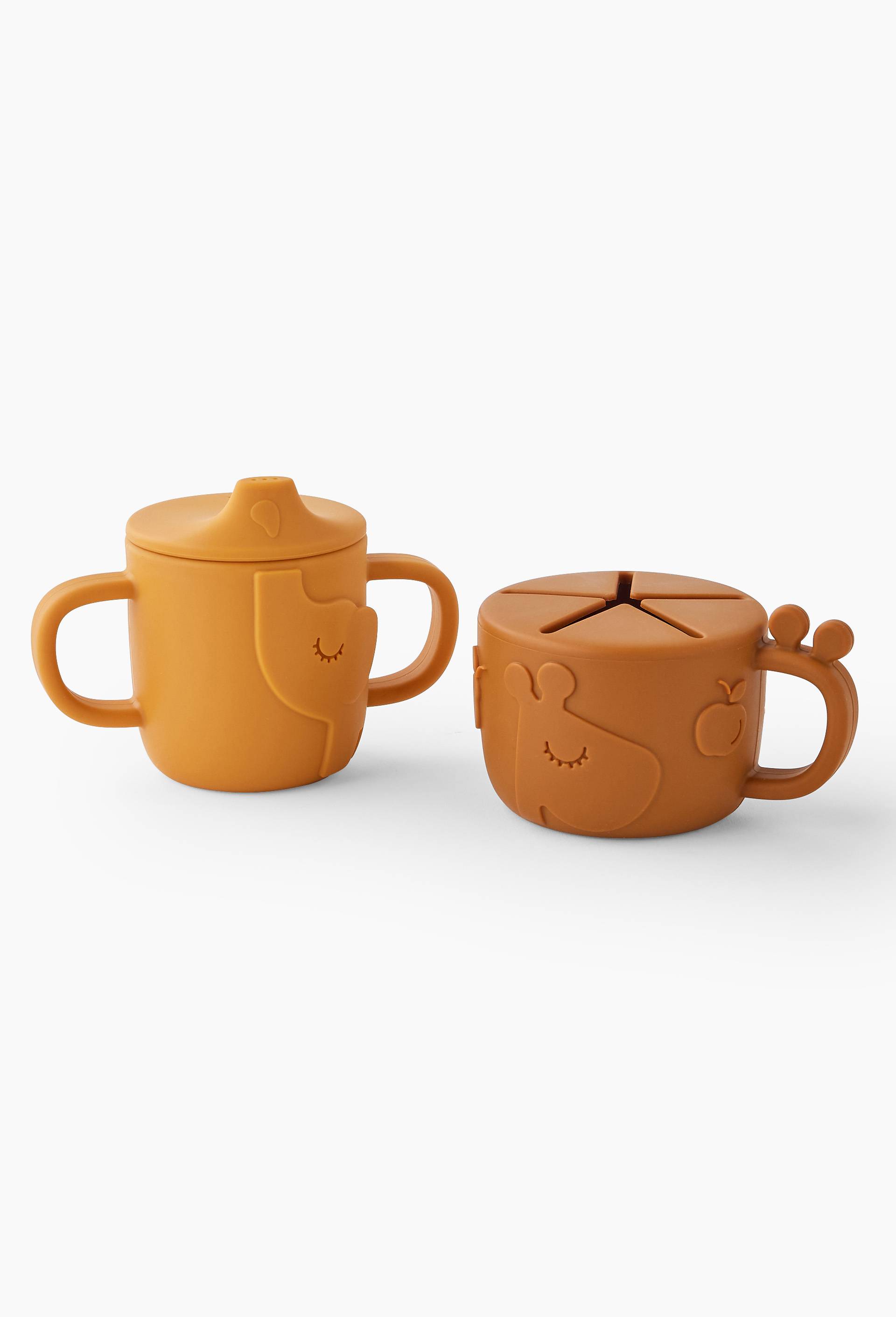 2 tasses enfant, Jaune fonc&eacute;, large image number 0