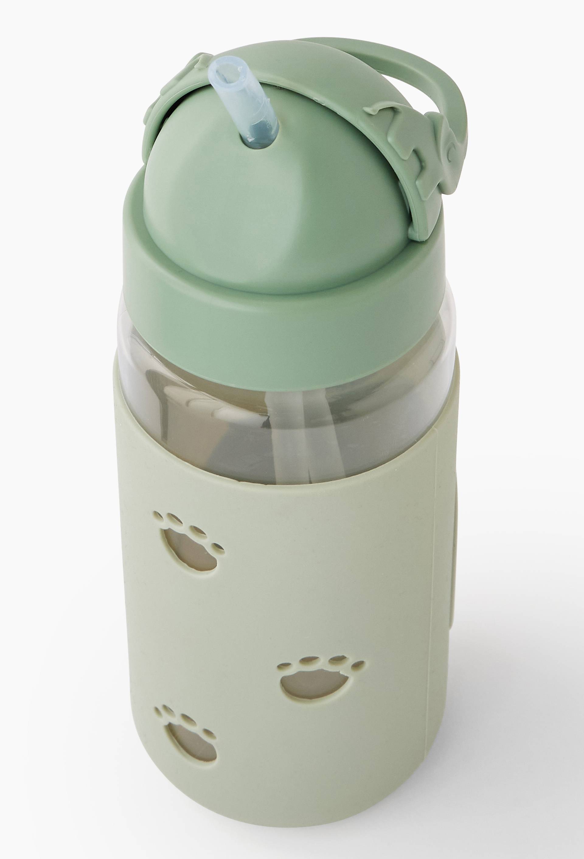 Gourde avec paille enfant, 350ml, Vert foncé, large image number 1.0