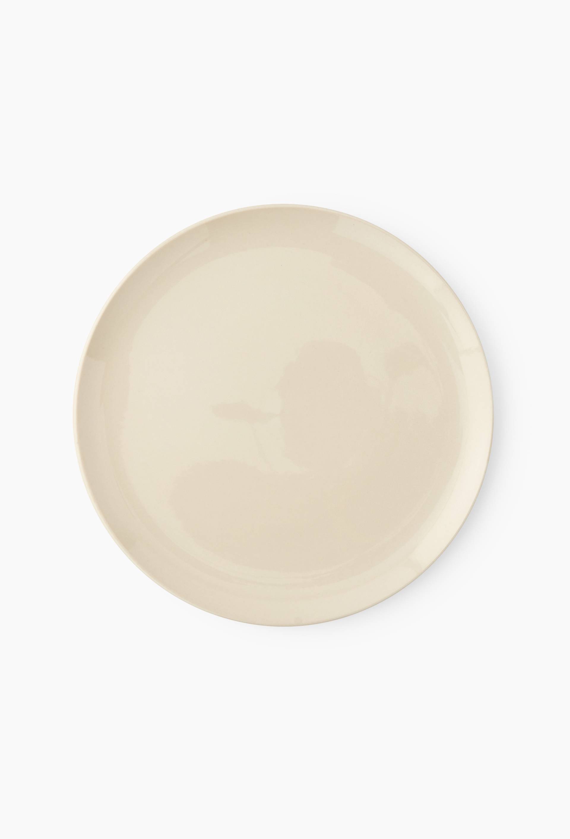 Assiette plate finition r&eacute;active, Ecru, large image number 0