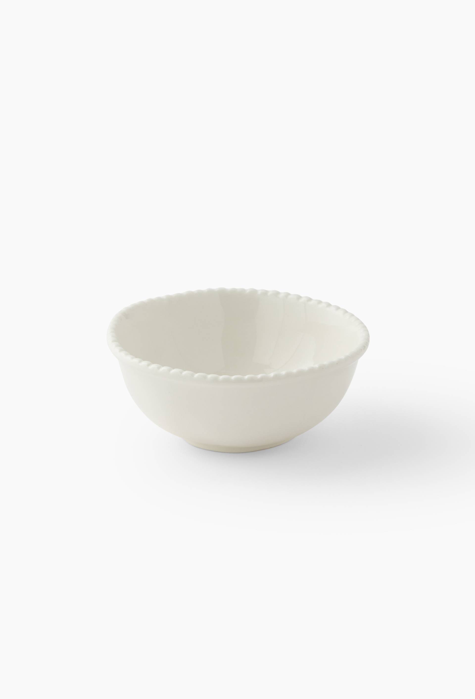 Bol finition perl&eacute;e, 15cm, Blanc, large image number 0