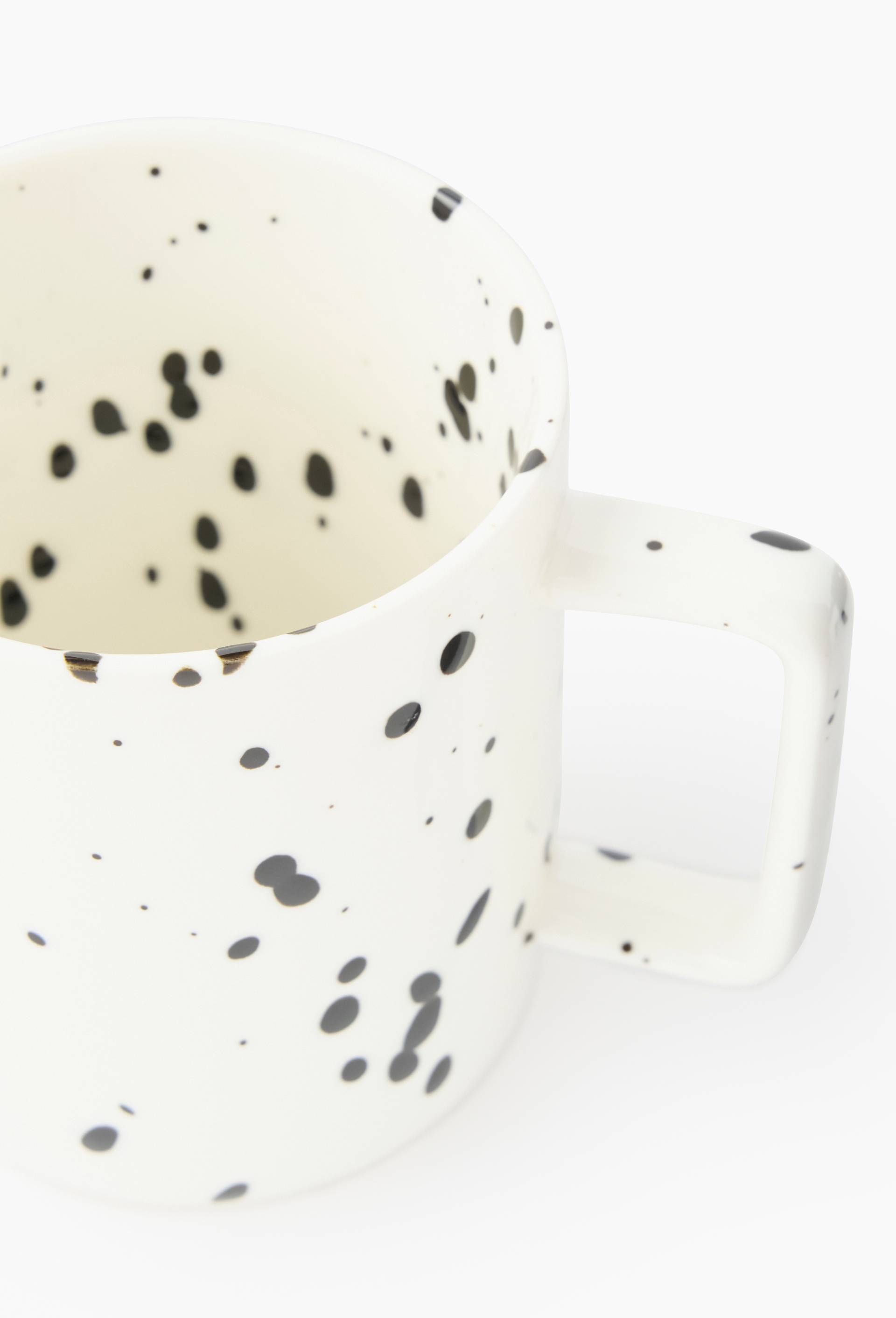 Mug finition t&acirc;chet&eacute;e, 32cl, Blanc, large image number 1