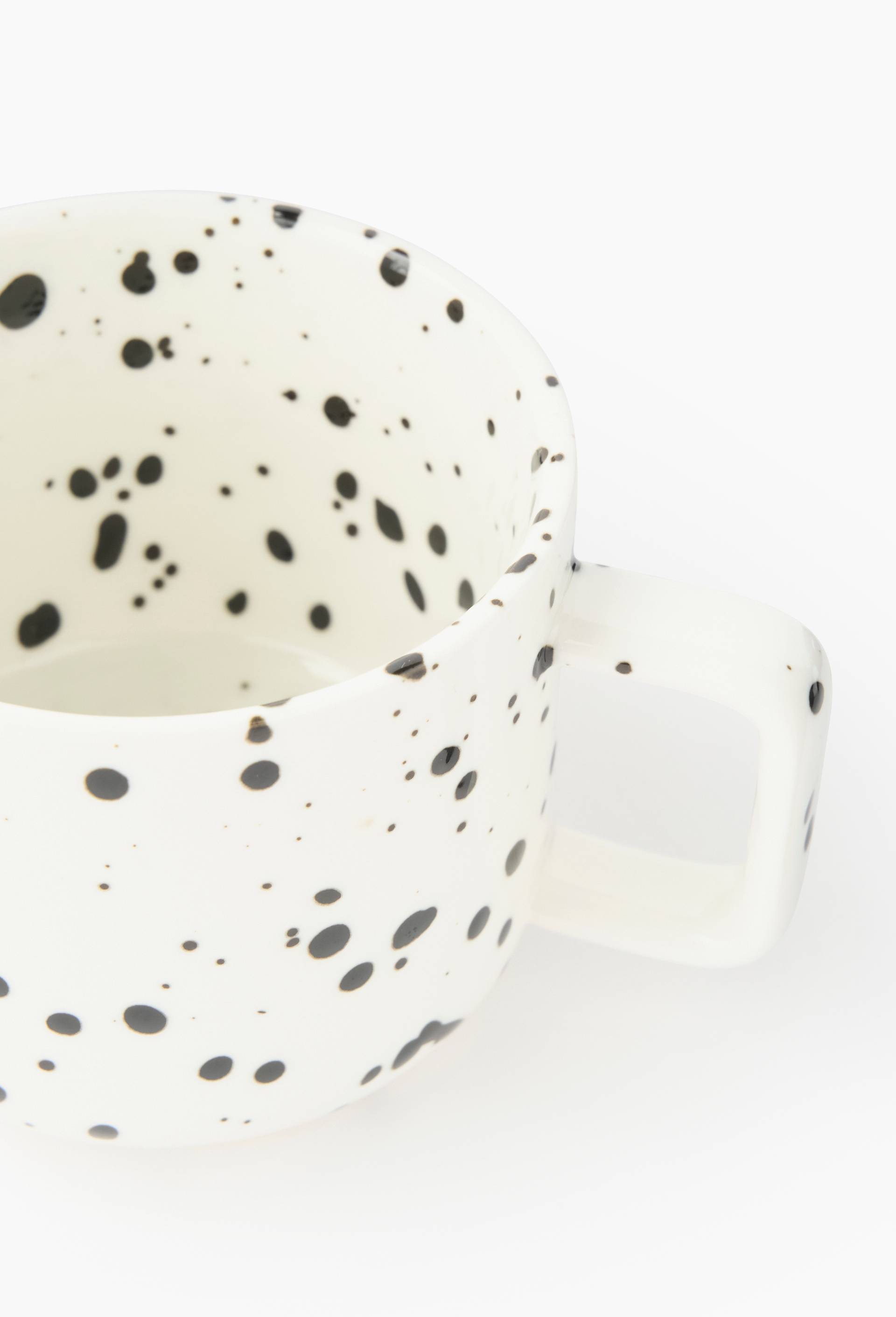 Tasse &agrave; expresso finition t&acirc;chet&eacute;e, 15cl, Blanc, large image number 1