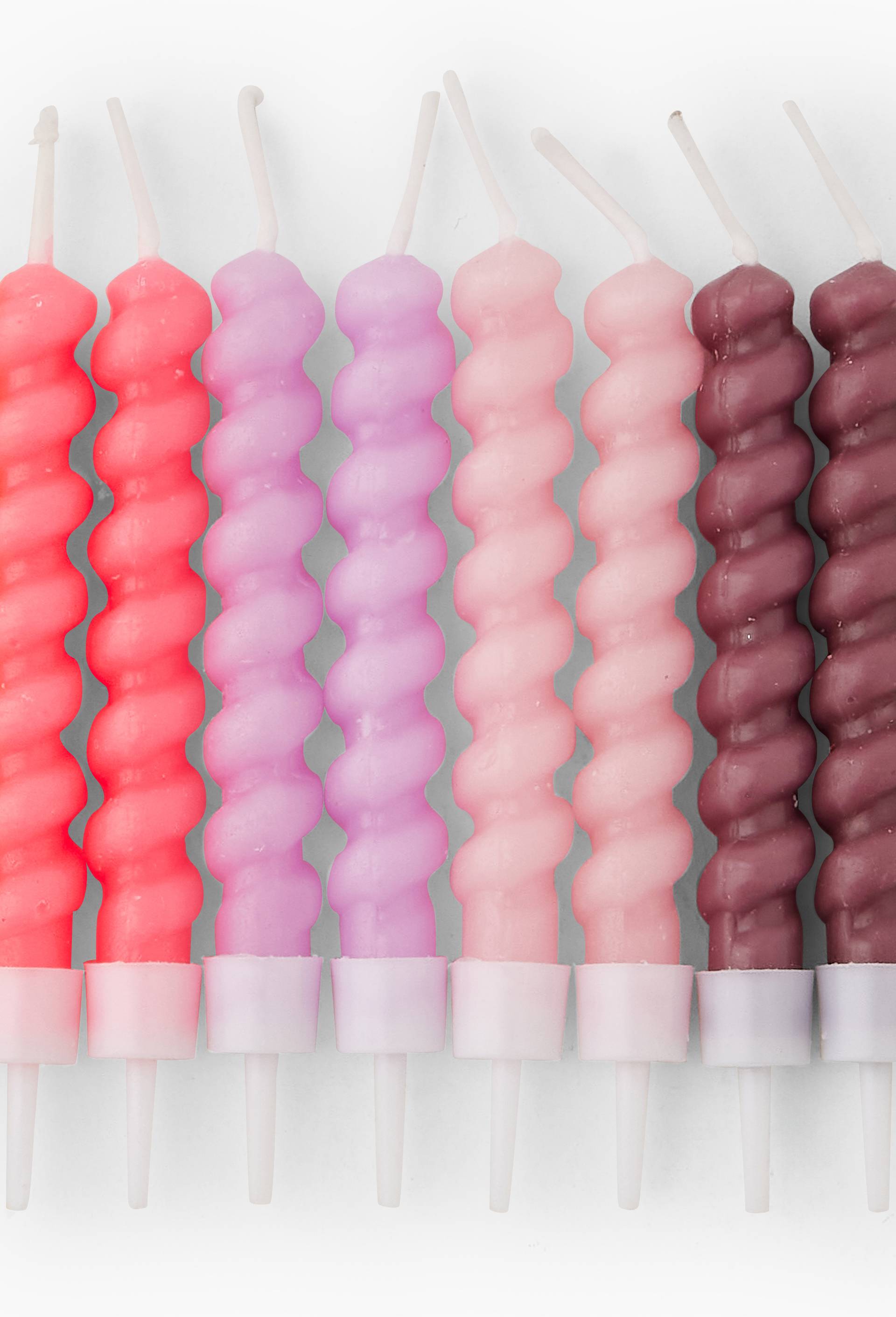 12 bougies, forme torsad&eacute;e, Multicolore, large image number 1