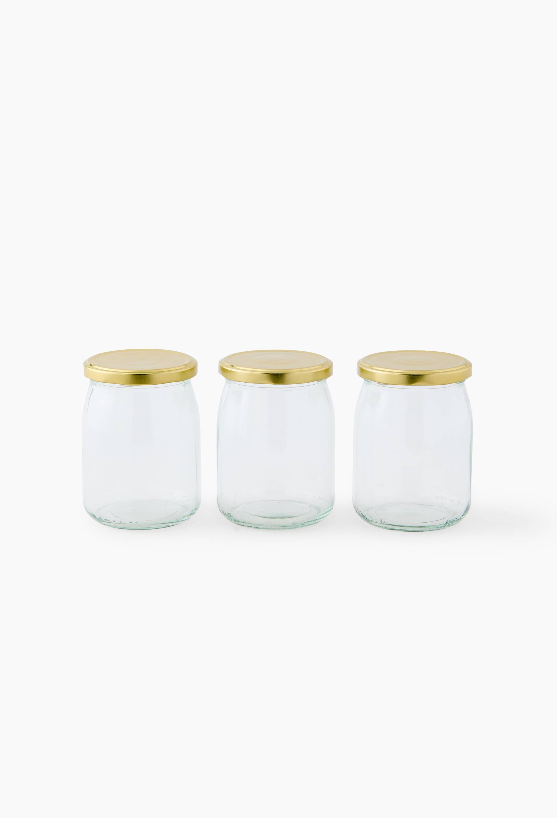 3 pots &agrave; confiture, 50cl, Transparent, large image number 0.0