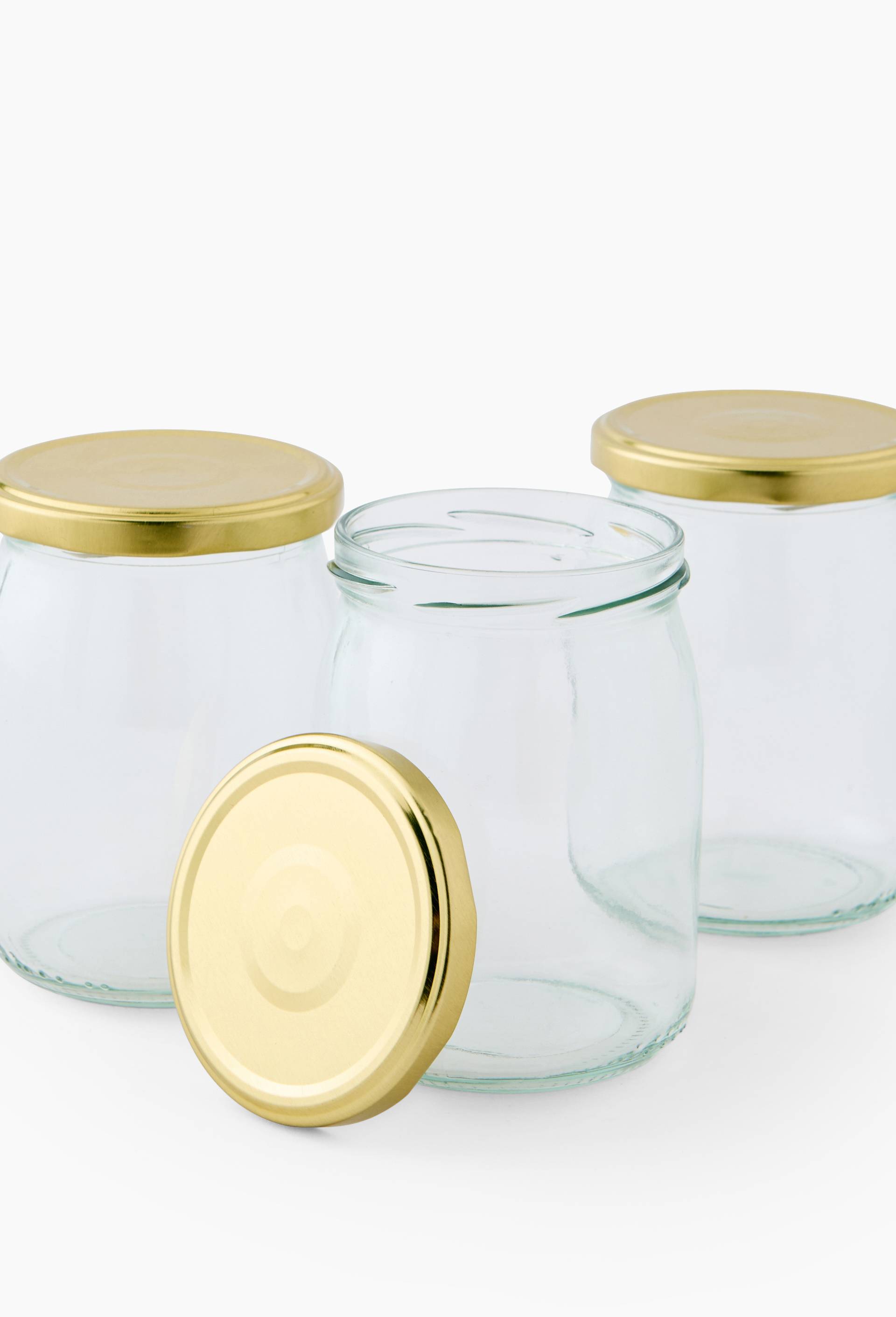 3 pots &agrave; confiture, 50cl, Transparent, large image number 1