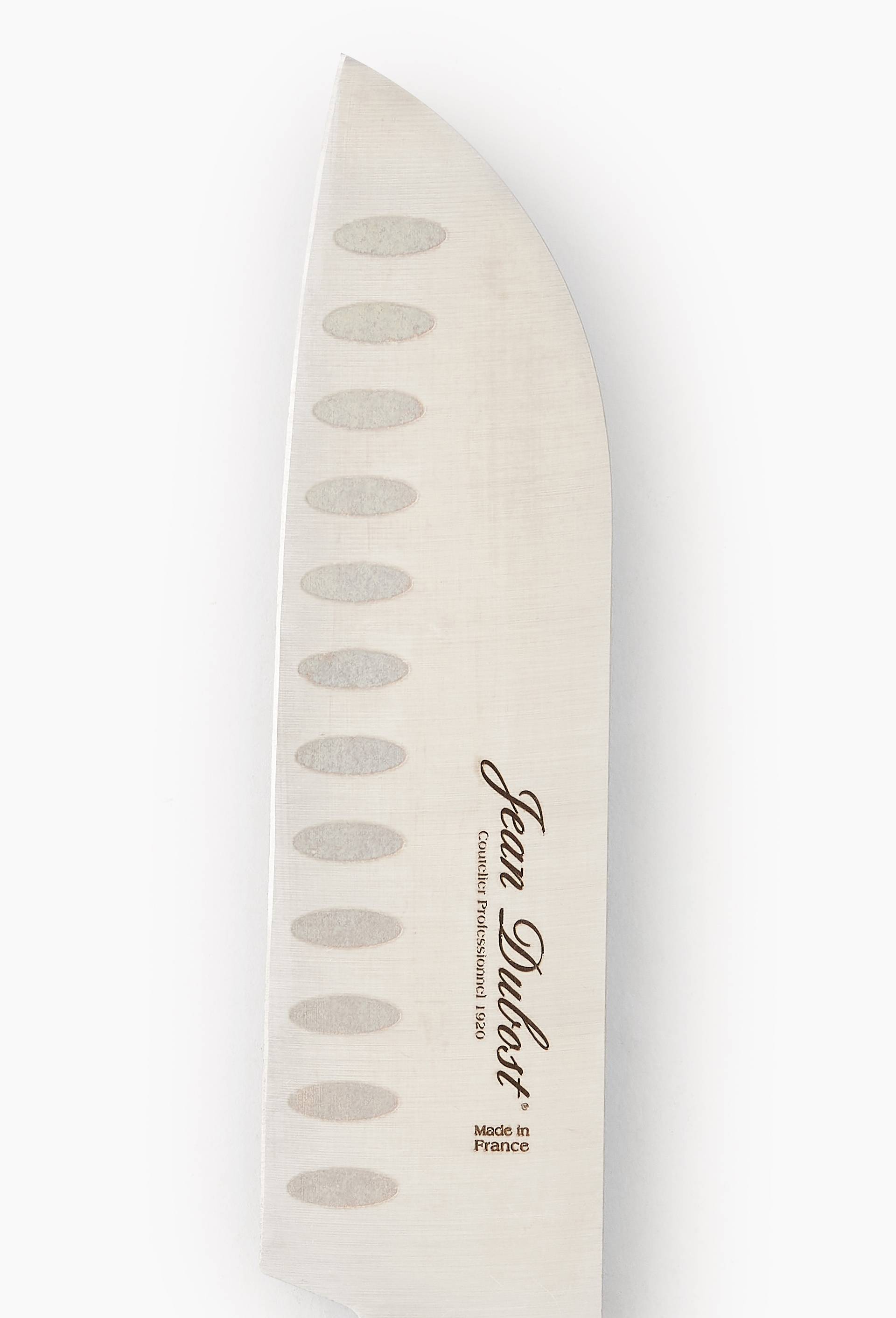Couteau santoku, lame 15cm, manche en bois de h&ecirc;tre, Beige clair, large image number 1