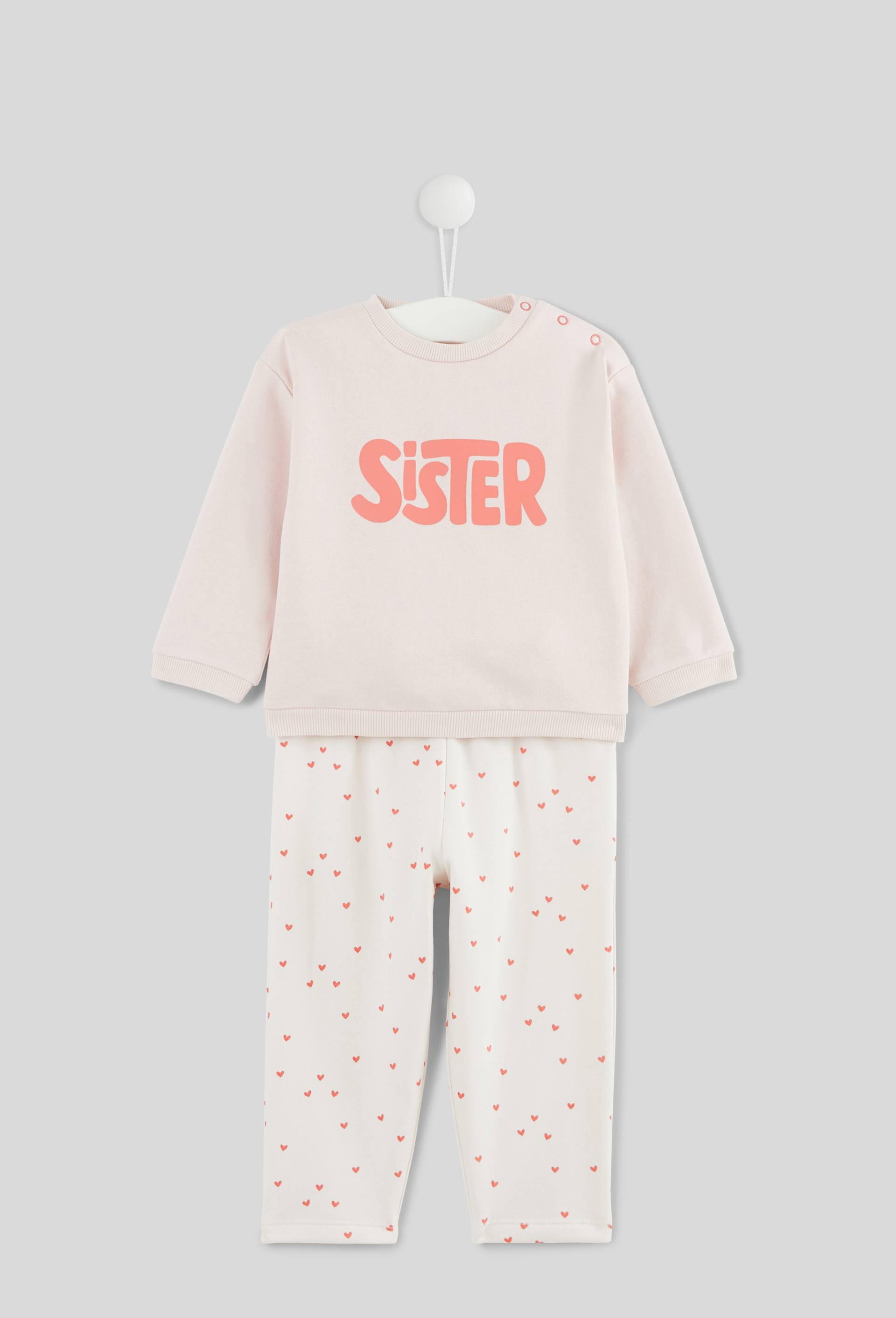 Pyjama 2 pièces SISTER, Rose clair, large image number 0
