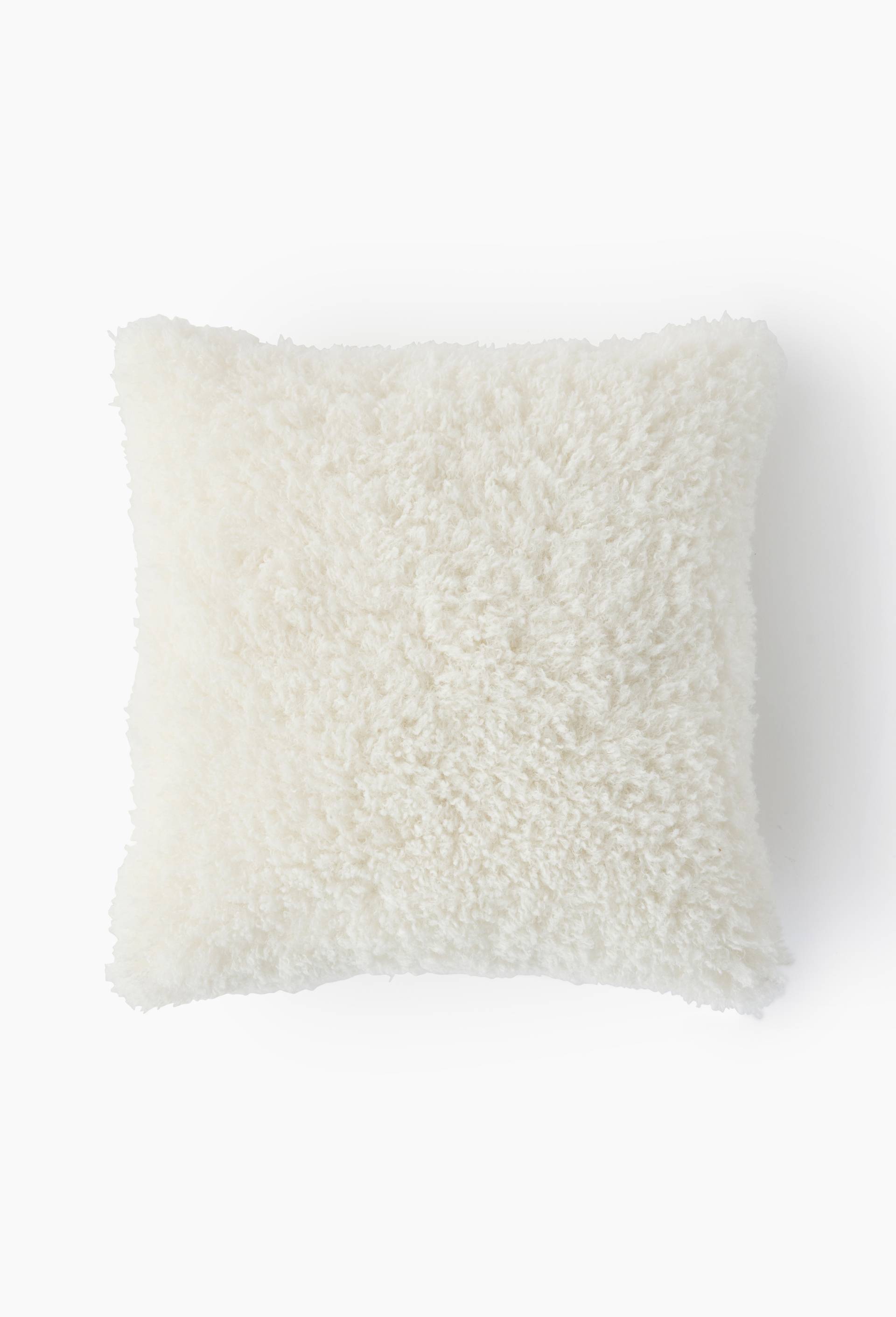 Coussin, 45x45cm, 100% polyester recycl&eacute;, Beige, large image number 0