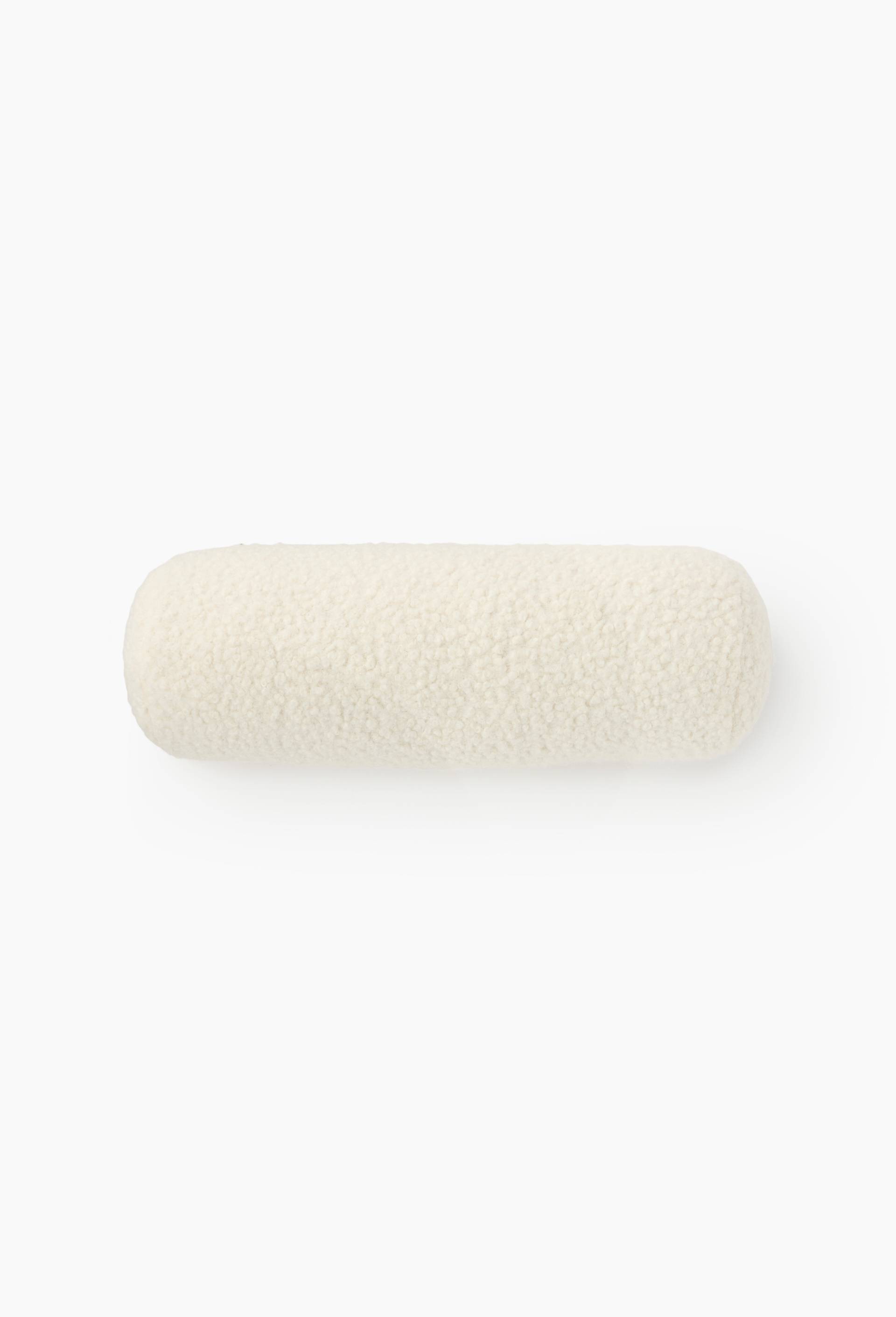 Coussin cylindrique, 15x42cm, 100% polyester, Ecru, large image number 0