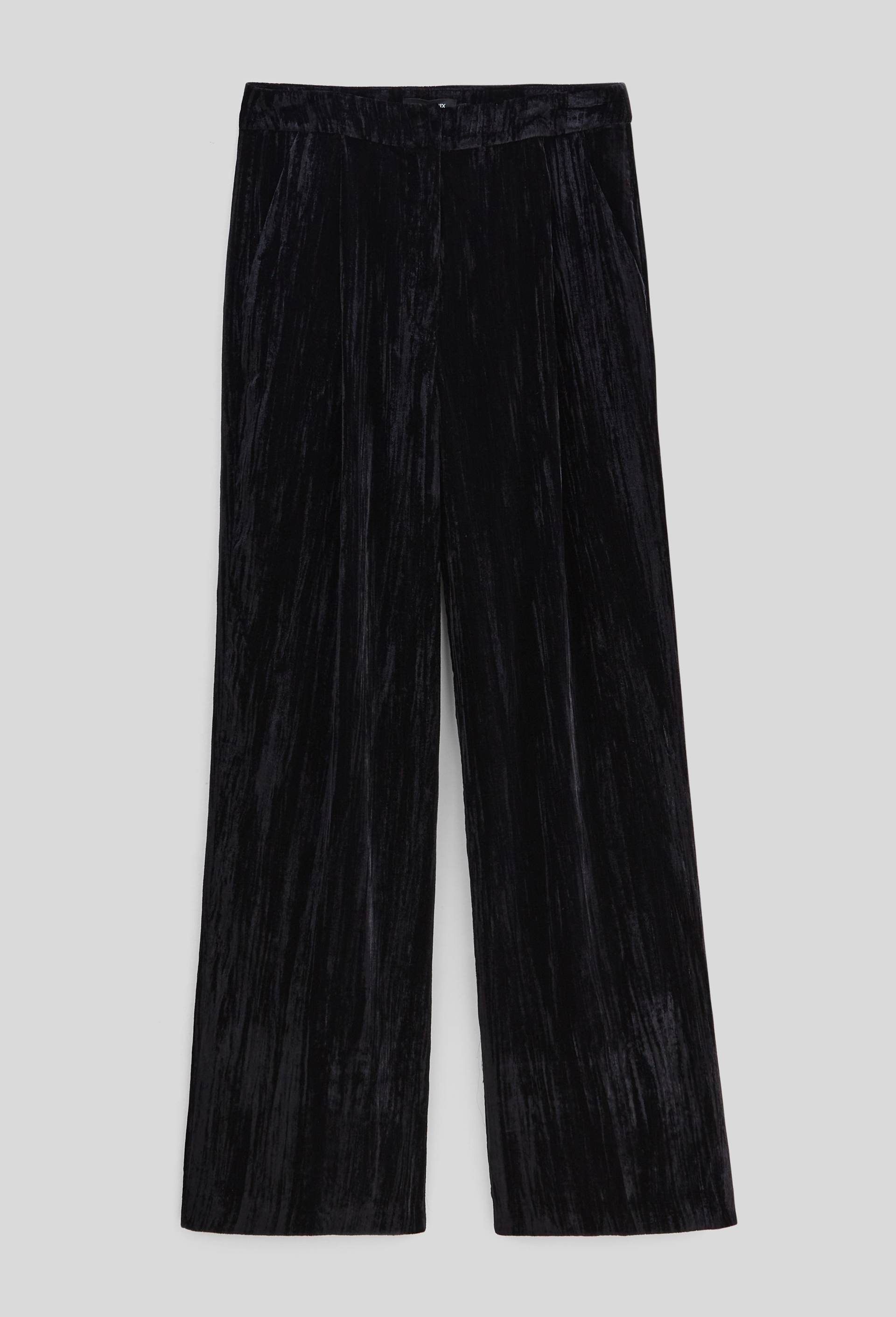 Pantalon large en velours, Noir, large image number 2