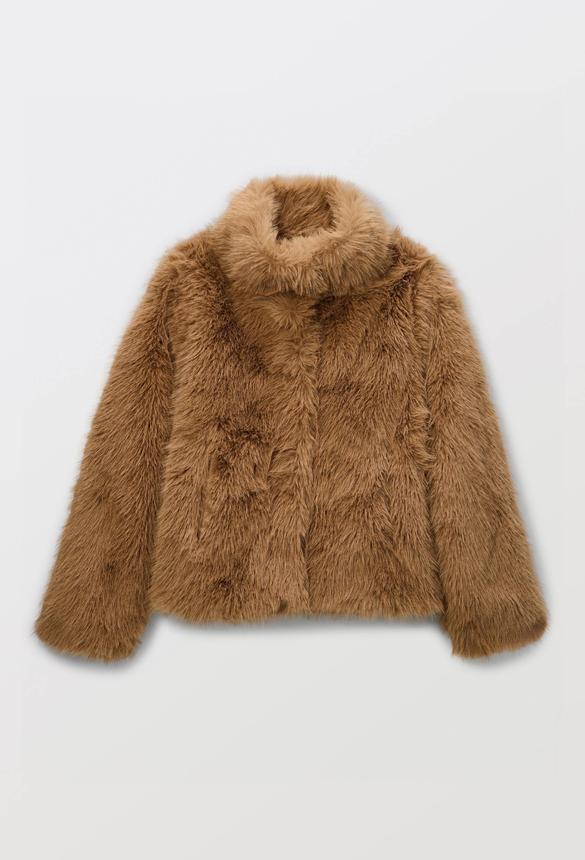 Manteau en fausse fourrure, Beige clair, large image number 3