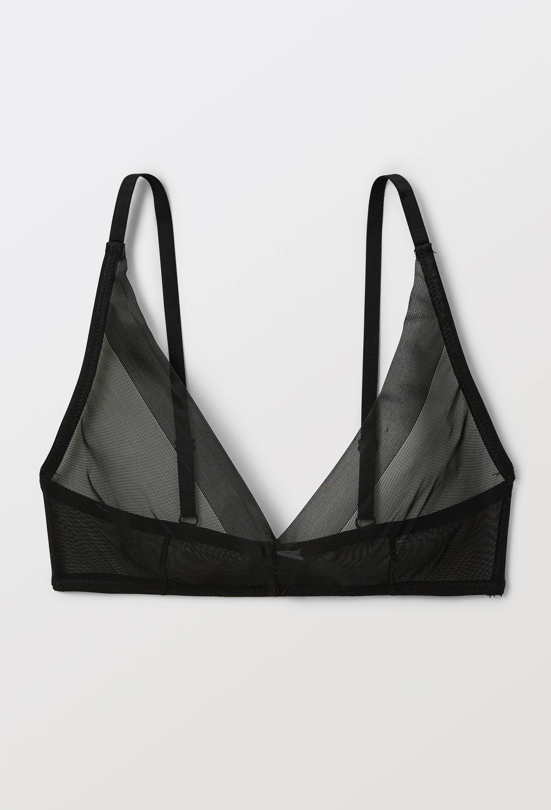 Soutien-gorge triangle foulard JUDITH en tulle, Noir, large image number 2